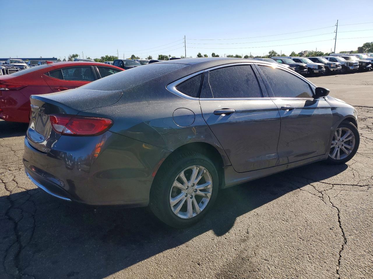 2015 Chrysler 200 Limited Gray vin: 1C3CCCAB7FN502803