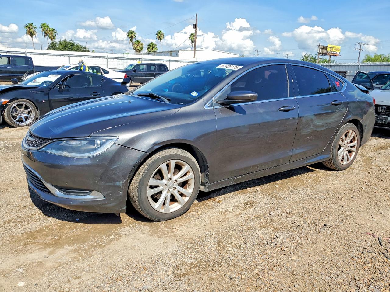 2015 Chrysler 200 Limited Gray vin: 1C3CCCAB7FN538930