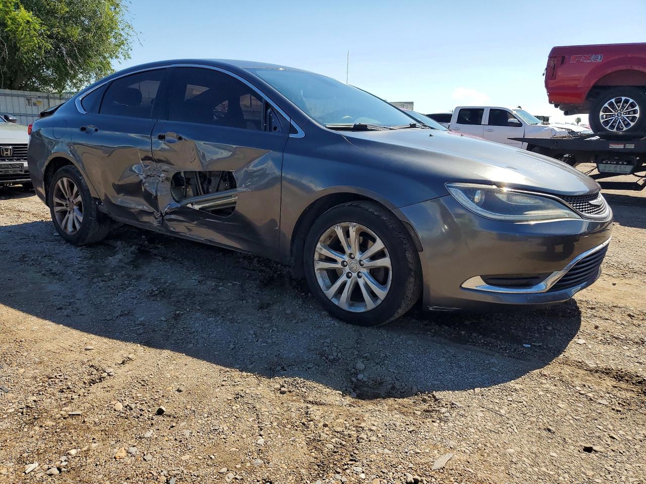 2015 Chrysler 200 Limited Gray vin: 1C3CCCAB7FN538930