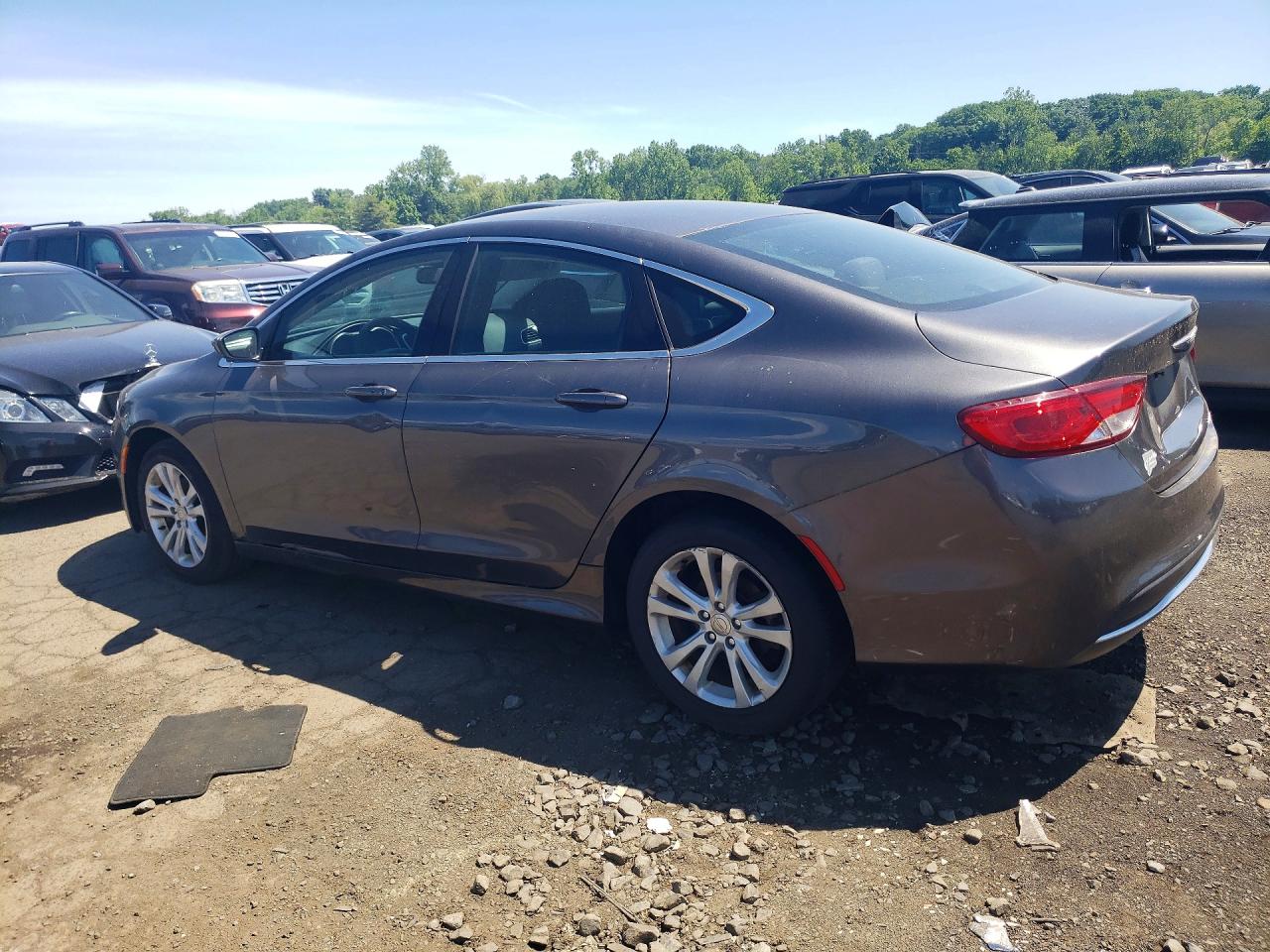 2015 Chrysler 200 Limited Gray vin: 1C3CCCAB7FN570759