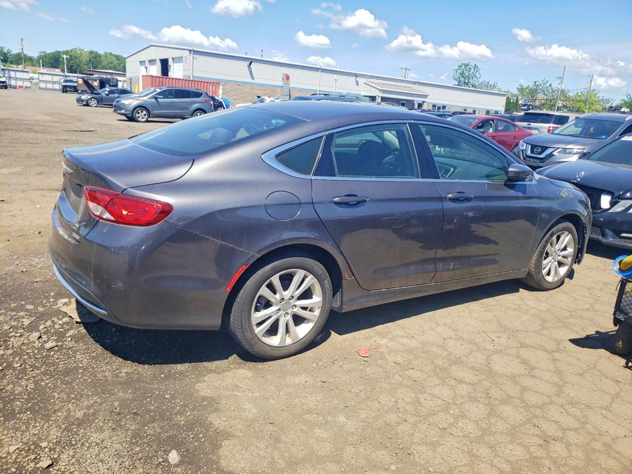 2015 Chrysler 200 Limited Gray vin: 1C3CCCAB7FN570759