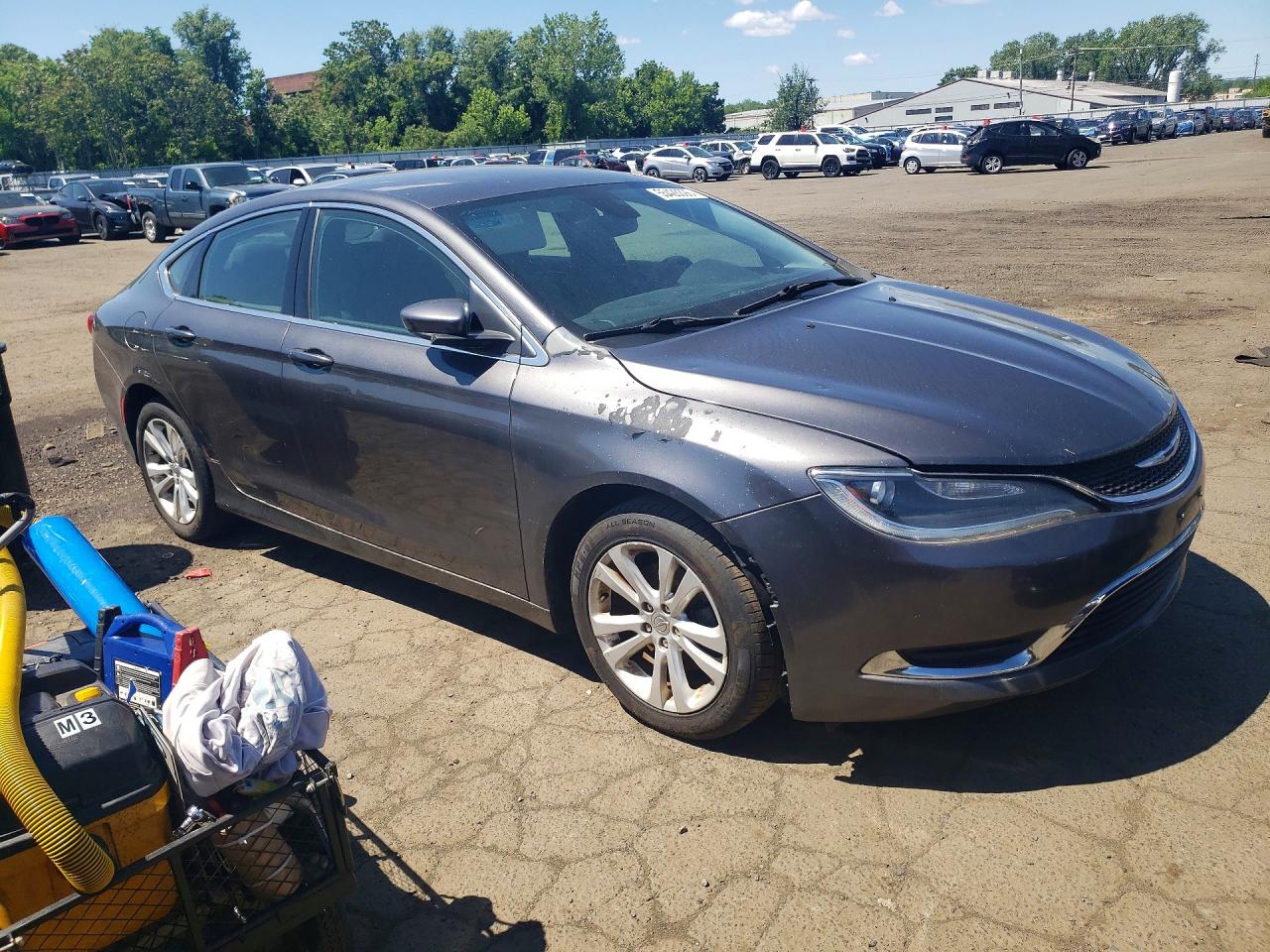 2015 Chrysler 200 Limited Gray vin: 1C3CCCAB7FN570759