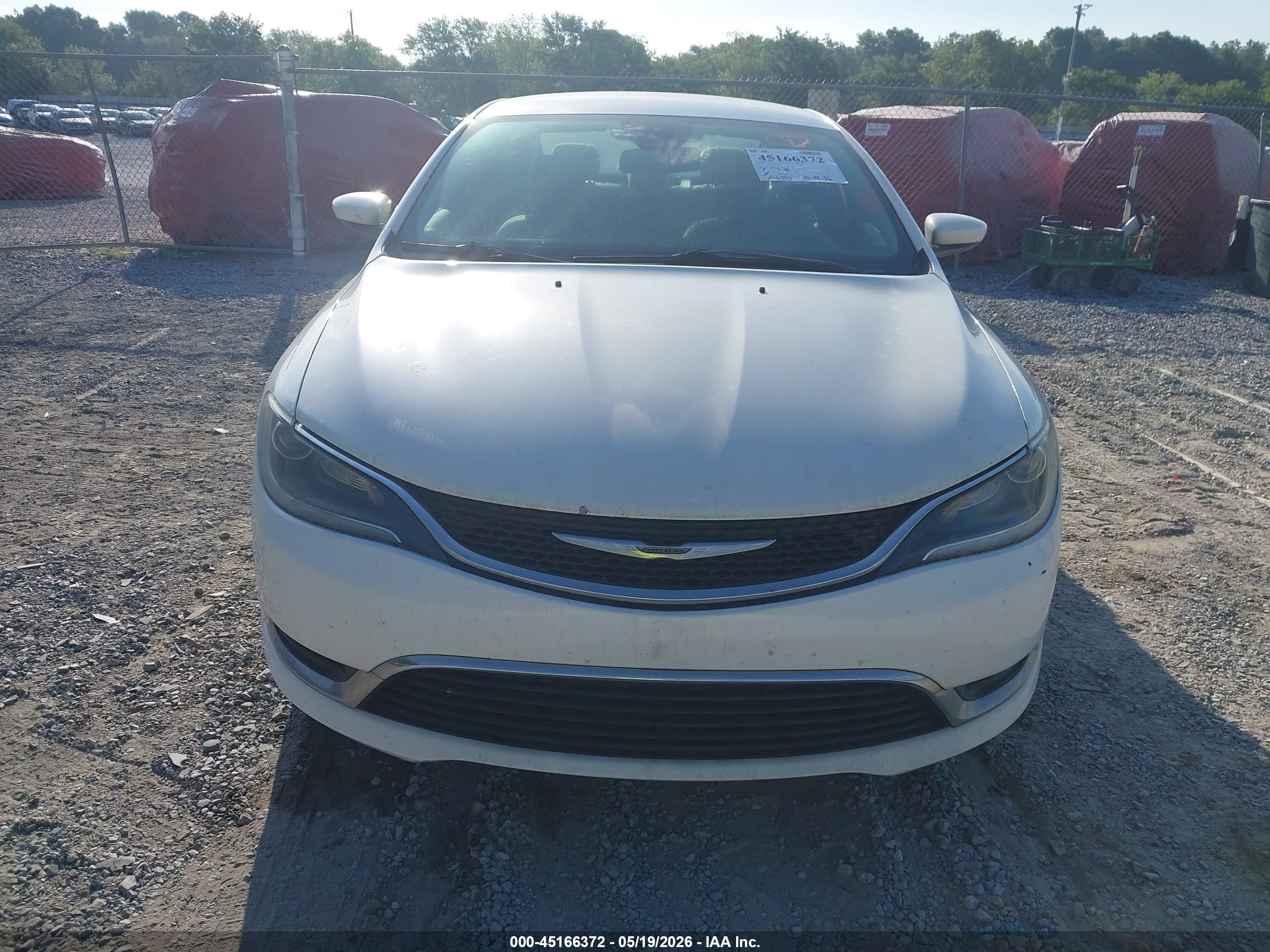 2015 Chrysler 200 Limited White vin: 1C3CCCAB7FN597850