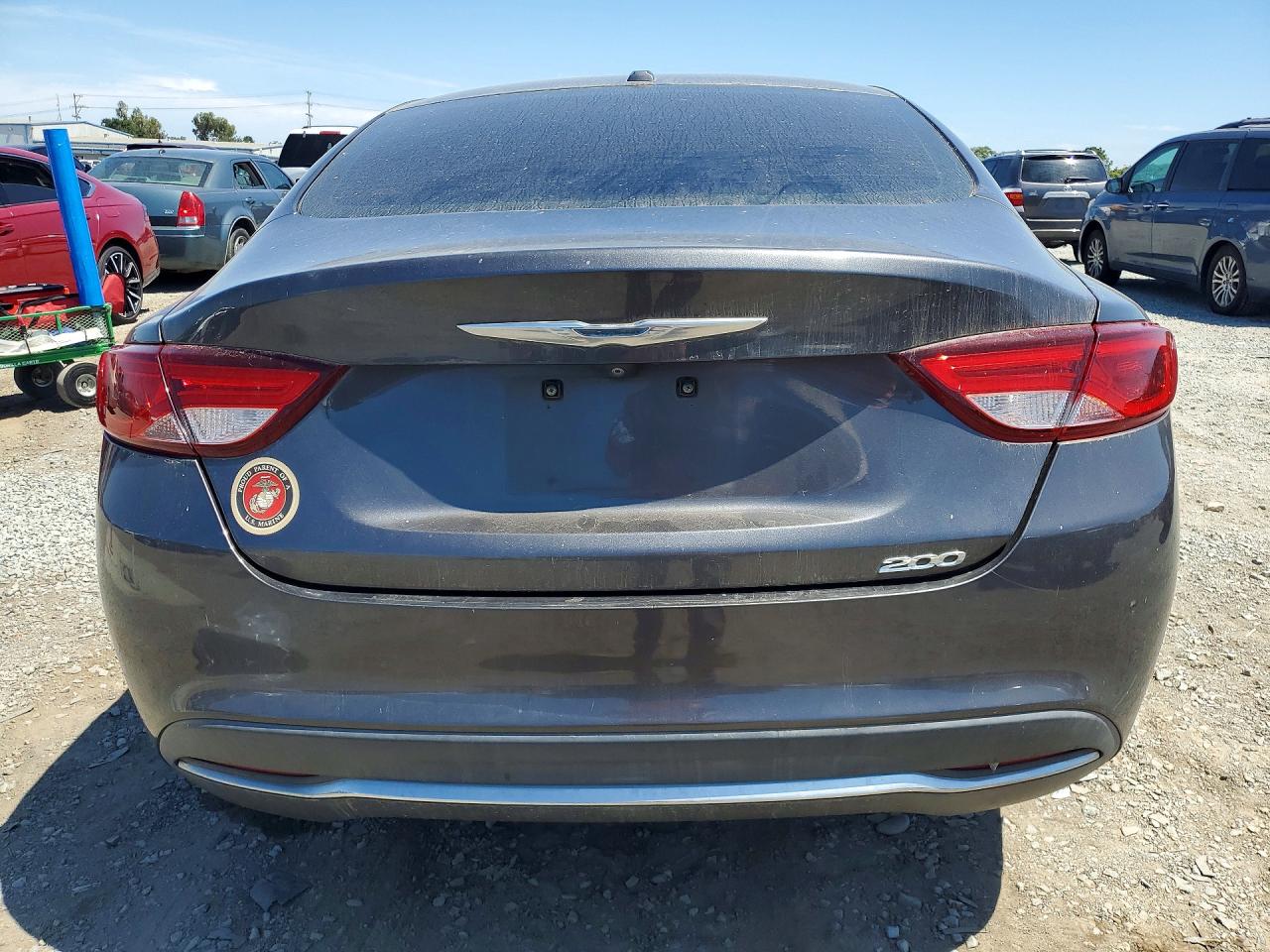 2015 Chrysler 200 Limited Gray vin: 1C3CCCAB7FN645122