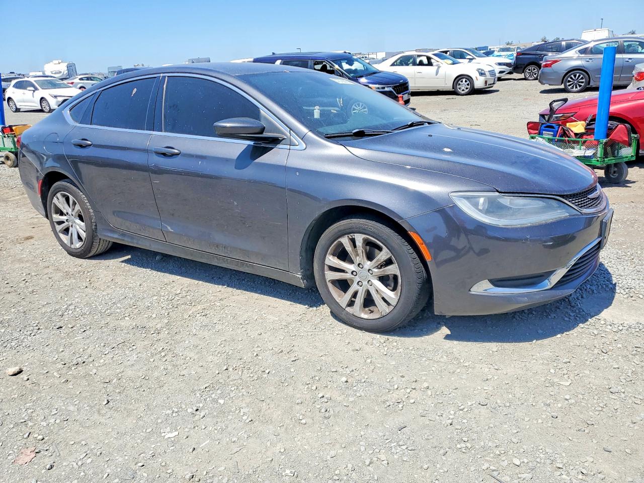 2015 Chrysler 200 Limited Gray vin: 1C3CCCAB7FN645122