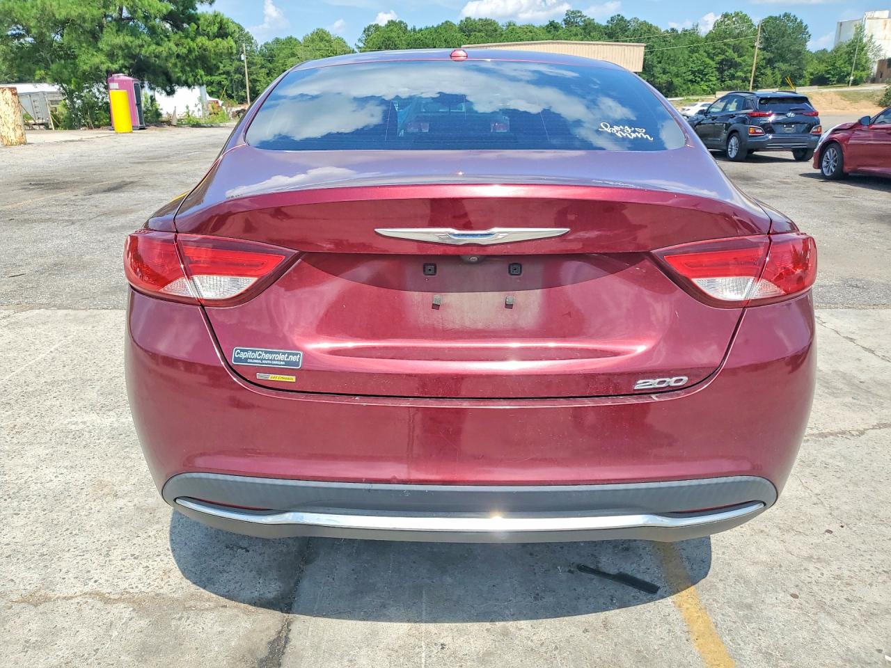 2015 Chrysler 200 Limited Burgundy vin: 1C3CCCAB7FN649333