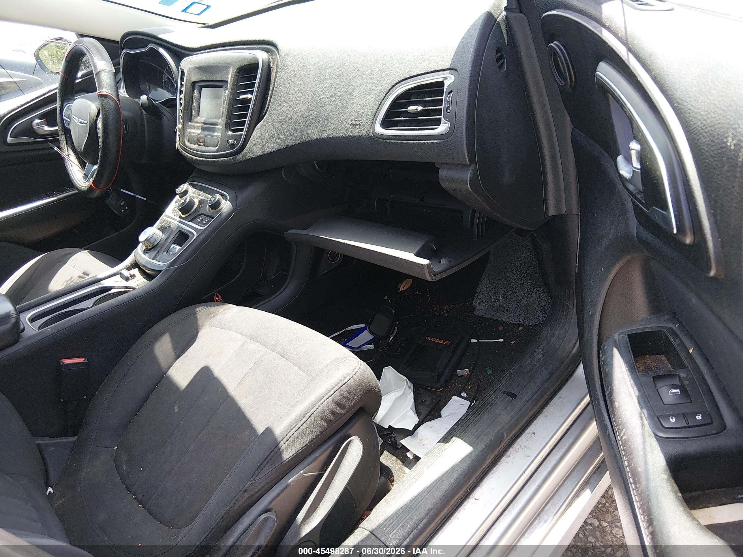 2015 Chrysler 200 Limited Gray vin: 1C3CCCAB7FN658078