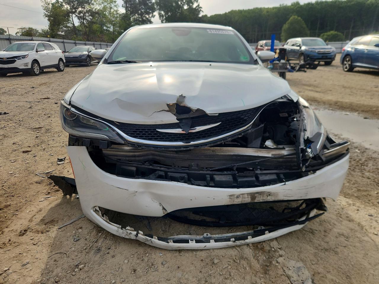 2015 Chrysler 200 Limited White vin: 1C3CCCAB7FN667492