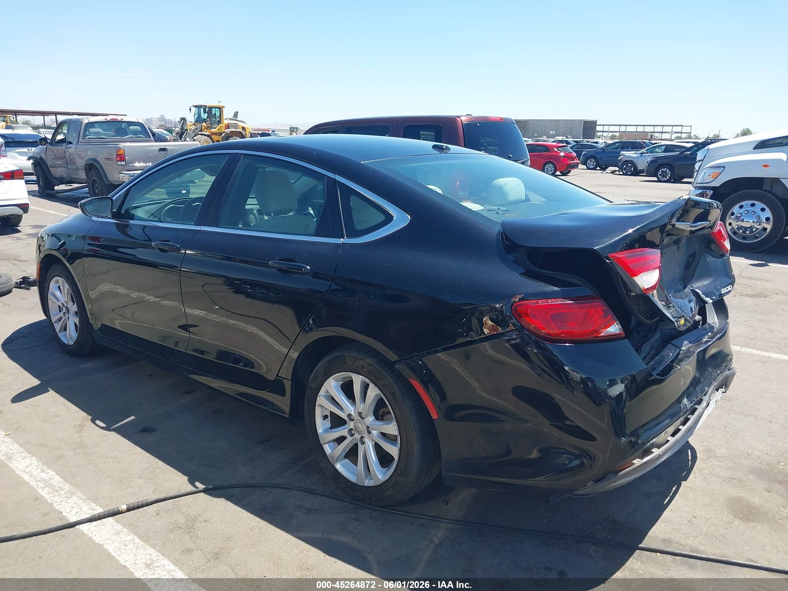 2015 Chrysler 200 Limited Черный vin: 1C3CCCAB7FN669551