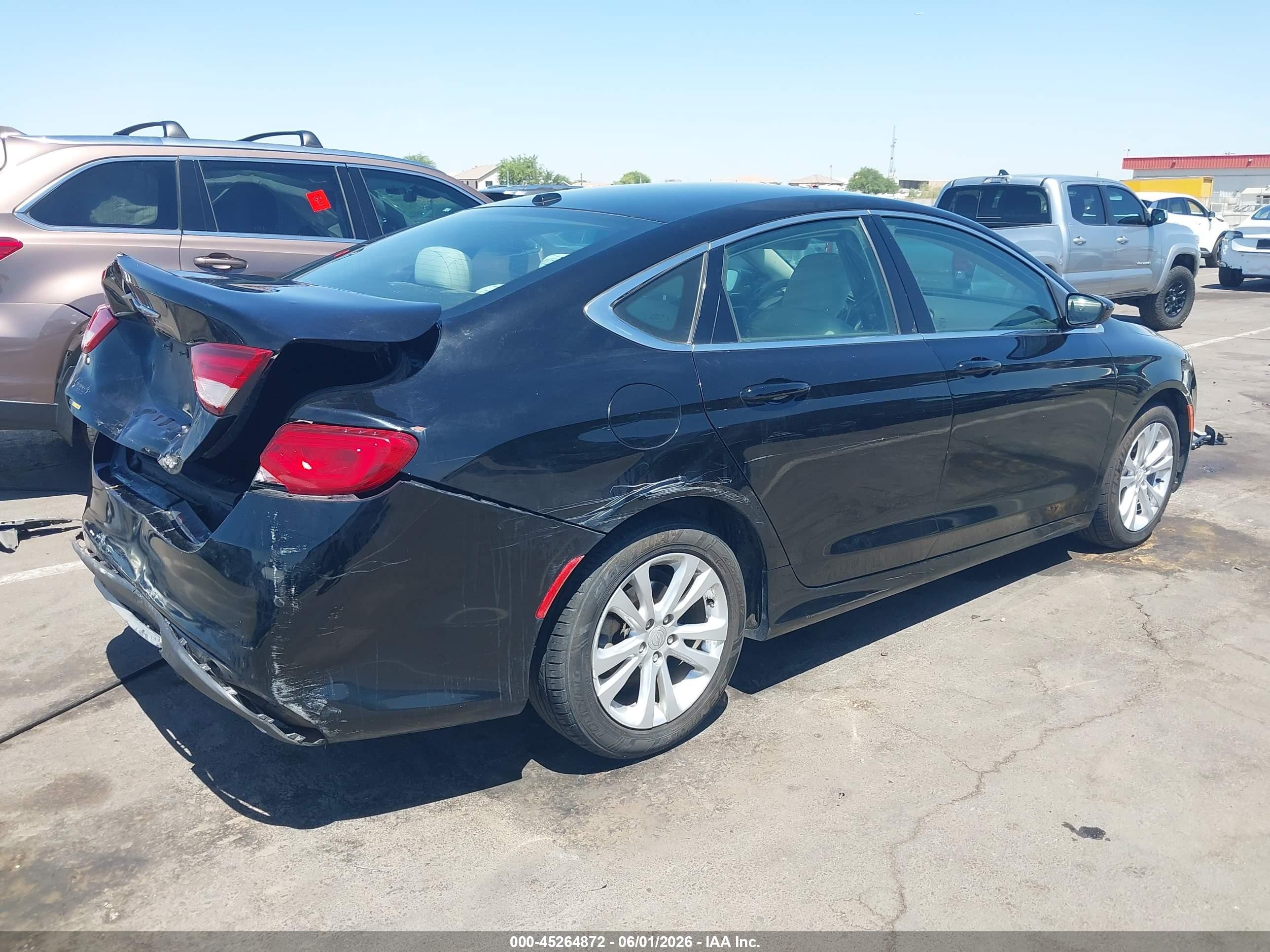 2015 Chrysler 200 Limited Черный vin: 1C3CCCAB7FN669551