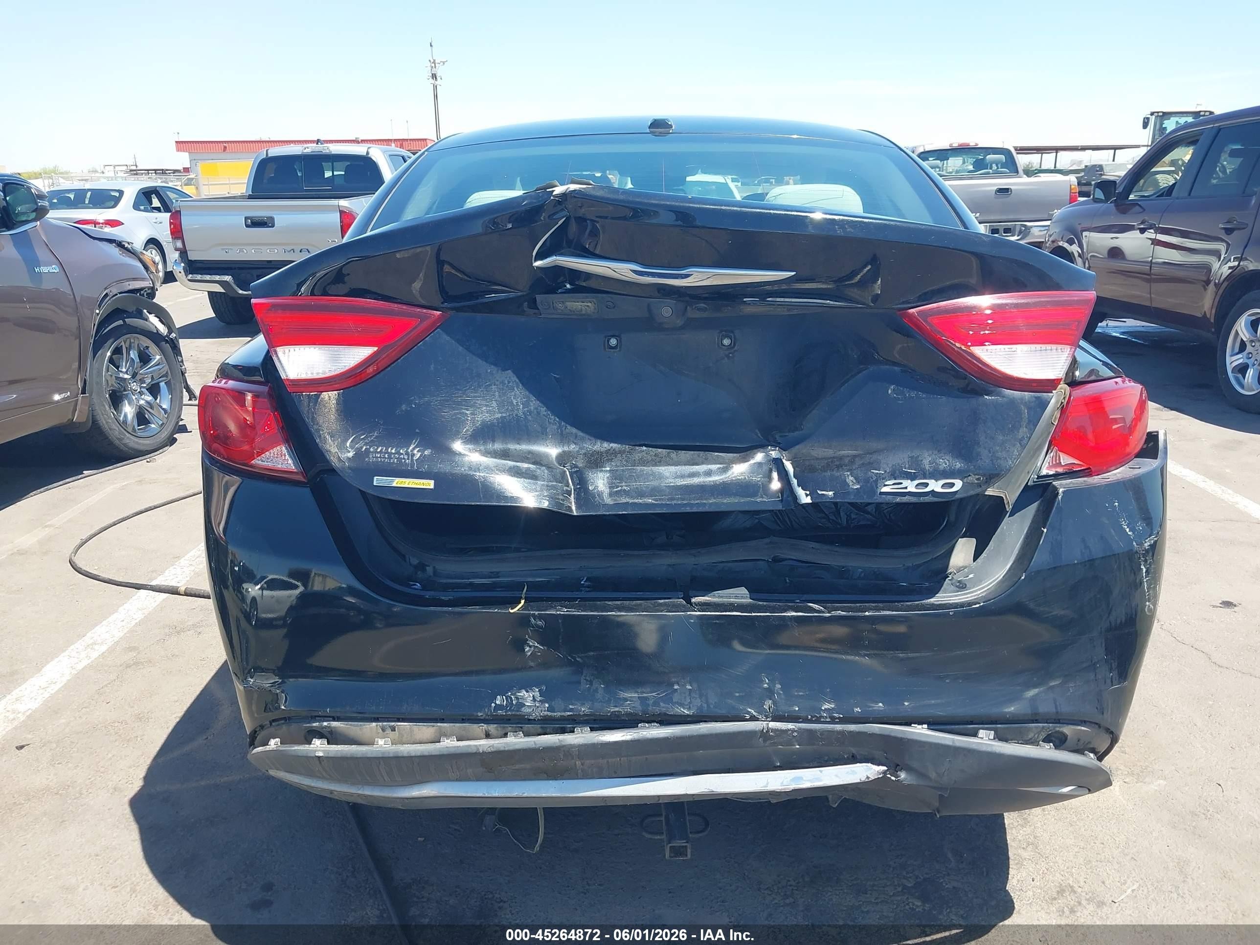 2015 Chrysler 200 Limited Черный vin: 1C3CCCAB7FN669551