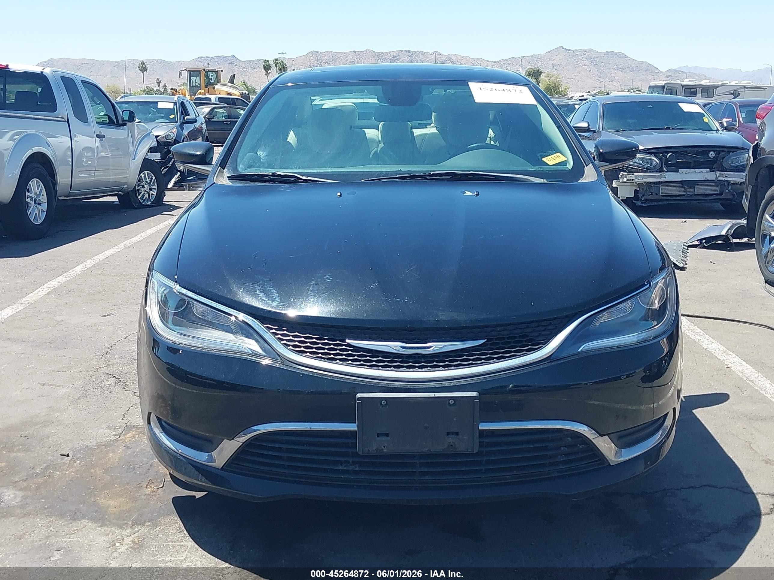 2015 Chrysler 200 Limited Черный vin: 1C3CCCAB7FN669551