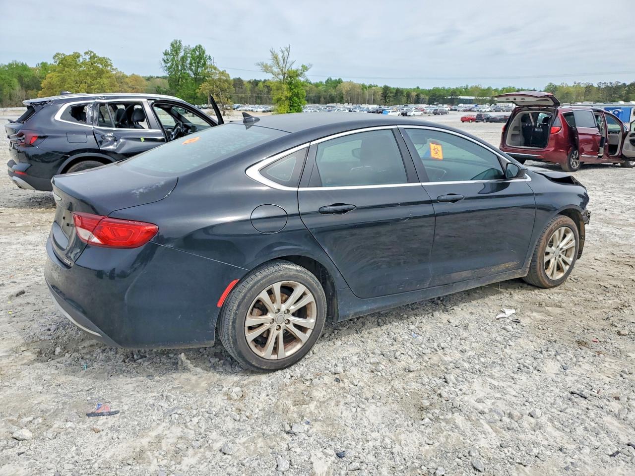 2015 Chrysler 200 Limited Black vin: 1C3CCCAB7FN697043