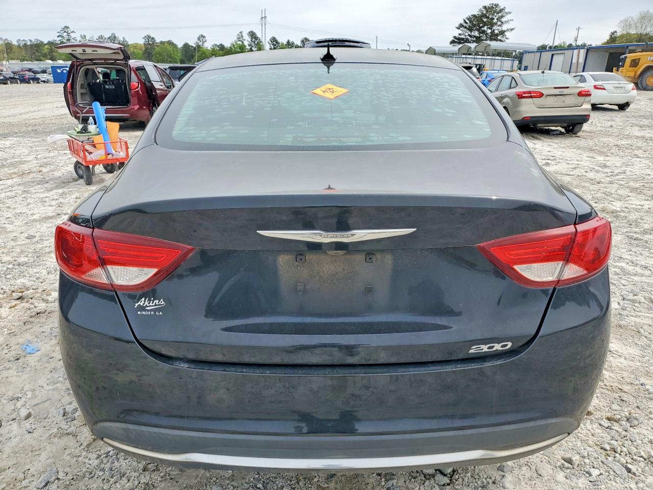 2015 Chrysler 200 Limited Black vin: 1C3CCCAB7FN697043