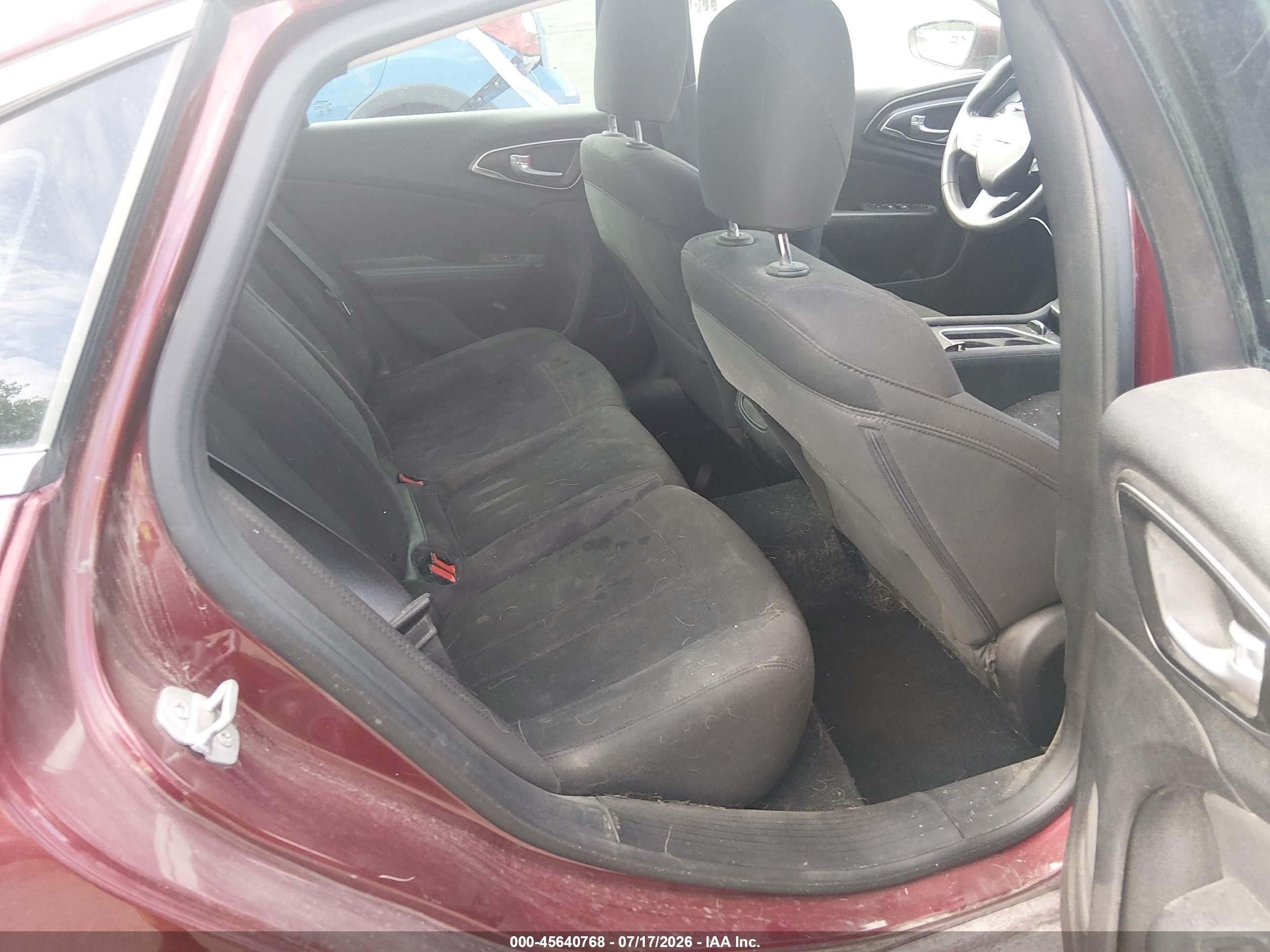 2015 Chrysler 200 Limited Maroon vin: 1C3CCCAB7FN698161