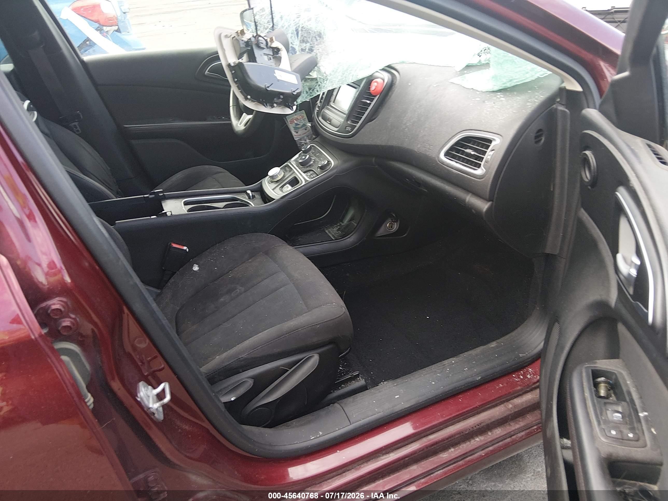 2015 Chrysler 200 Limited Maroon vin: 1C3CCCAB7FN698161