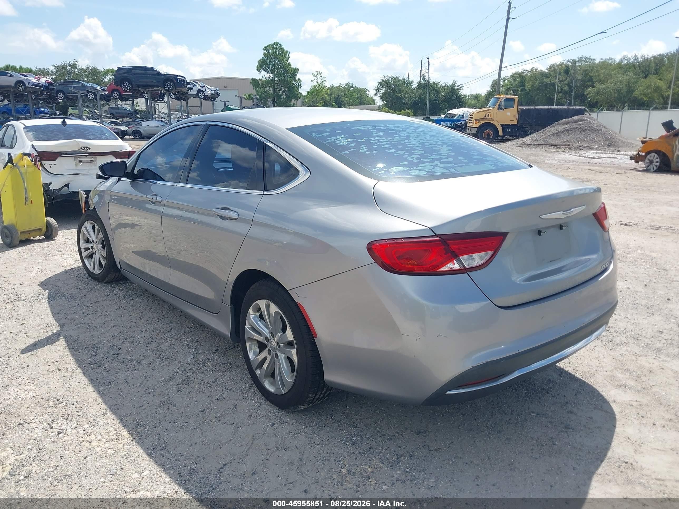 2015 Chrysler 200 Limited Silver vin: 1C3CCCAB7FN702483