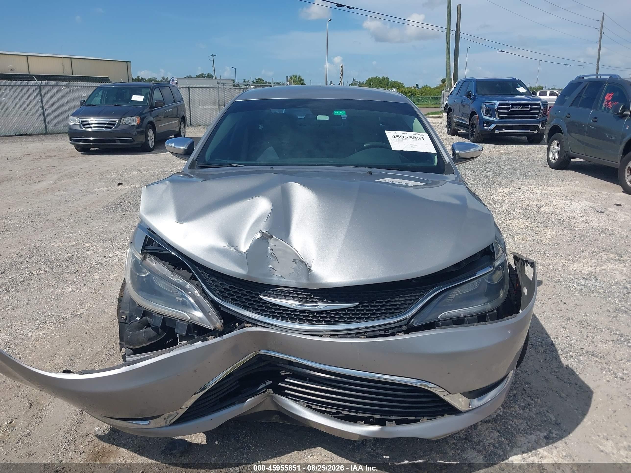 2015 Chrysler 200 Limited Silver vin: 1C3CCCAB7FN702483
