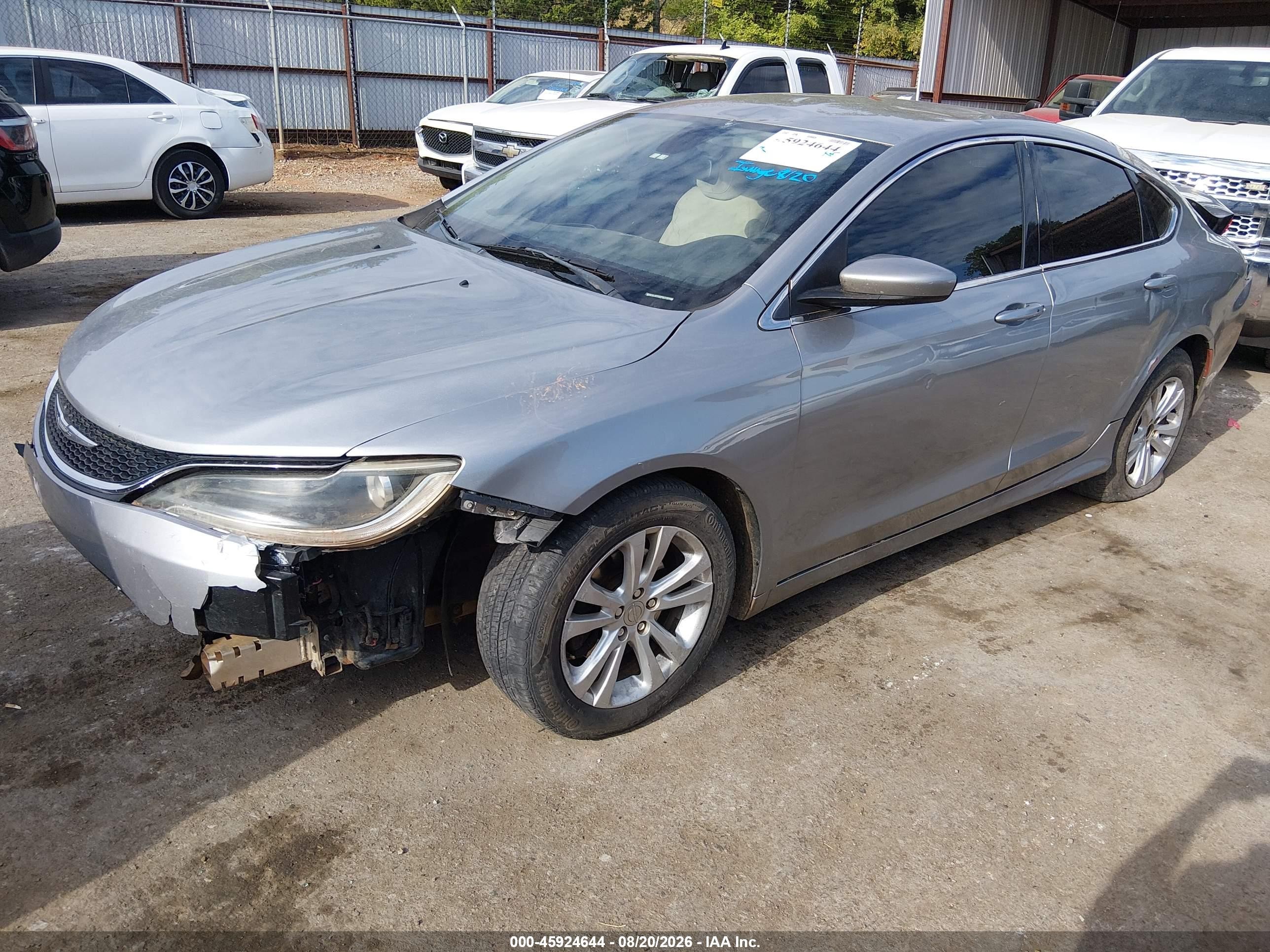 2015 Chrysler 200 Limited Silver vin: 1C3CCCAB7FN703164