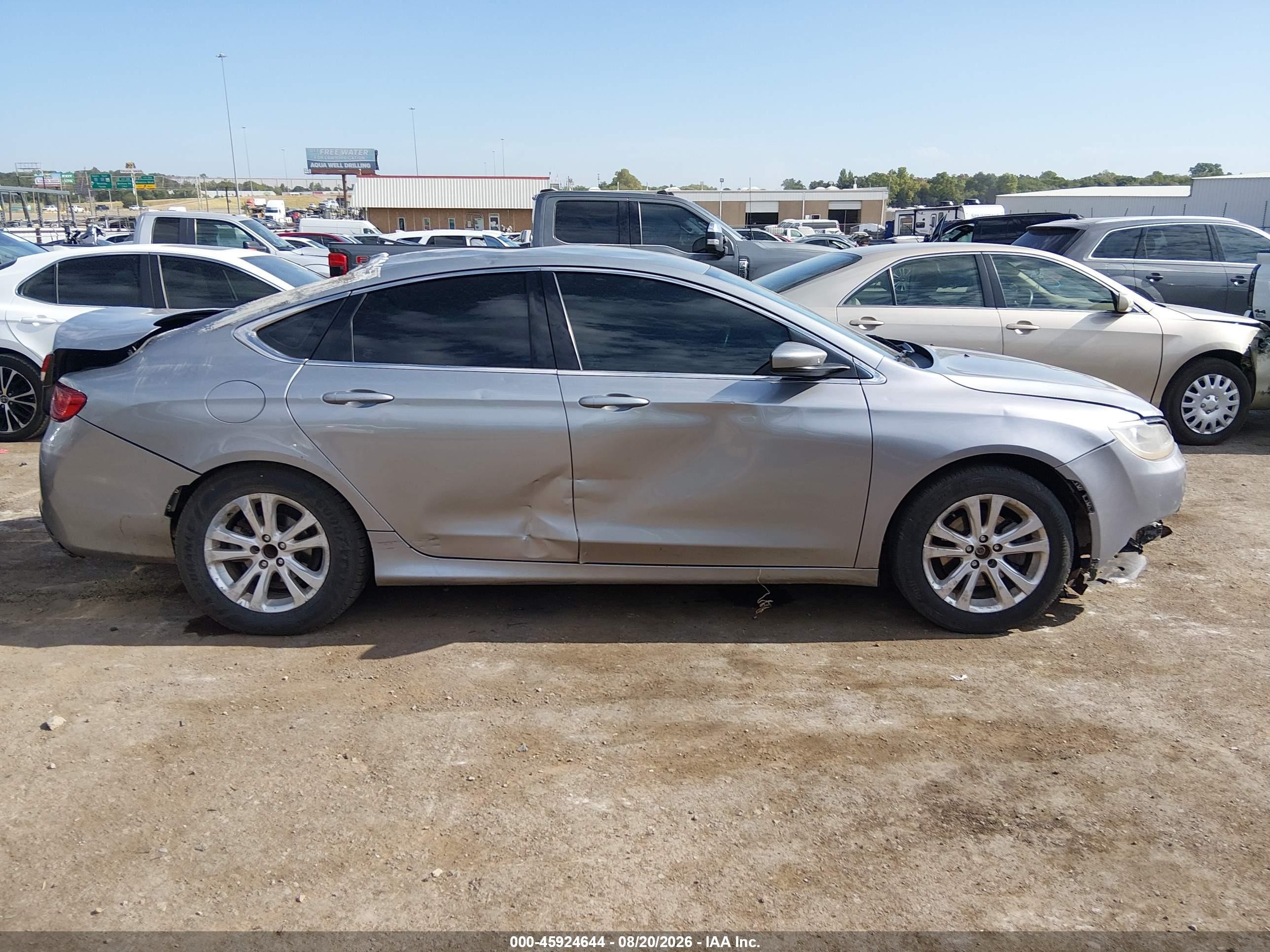2015 Chrysler 200 Limited Silver vin: 1C3CCCAB7FN703164