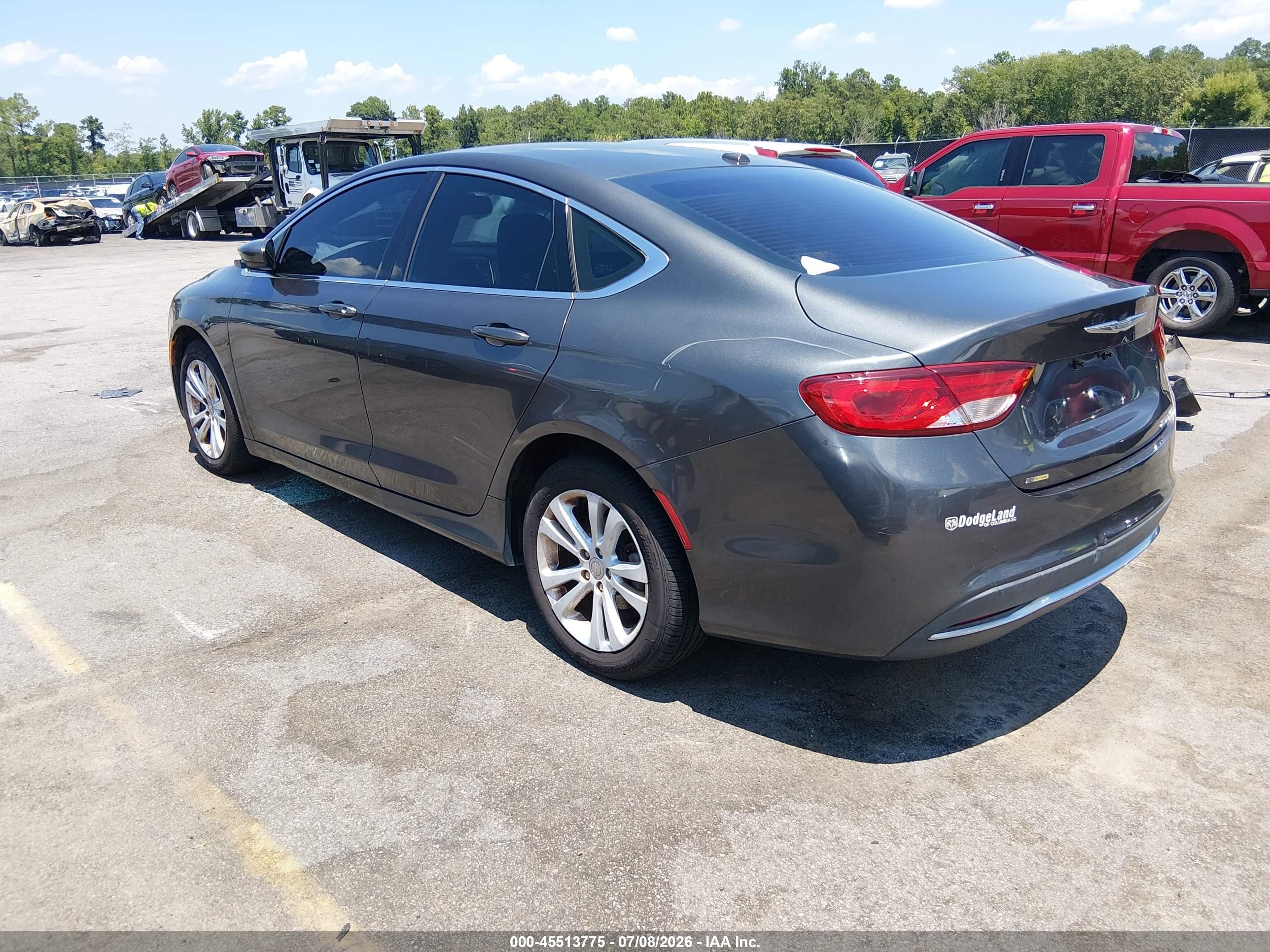 2015 Chrysler 200 Limited Gray vin: 1C3CCCAB7FN705366