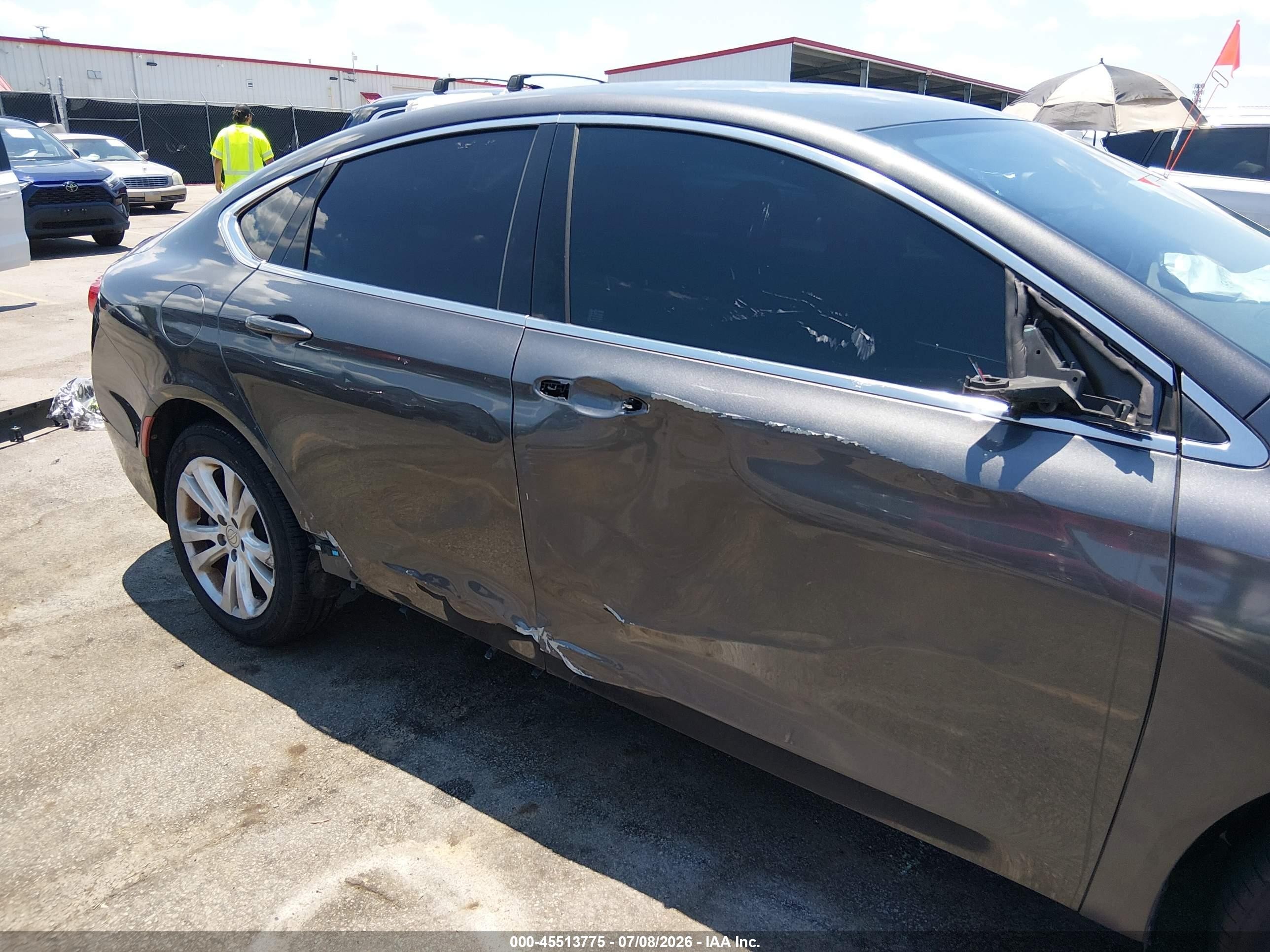 2015 Chrysler 200 Limited Gray vin: 1C3CCCAB7FN705366