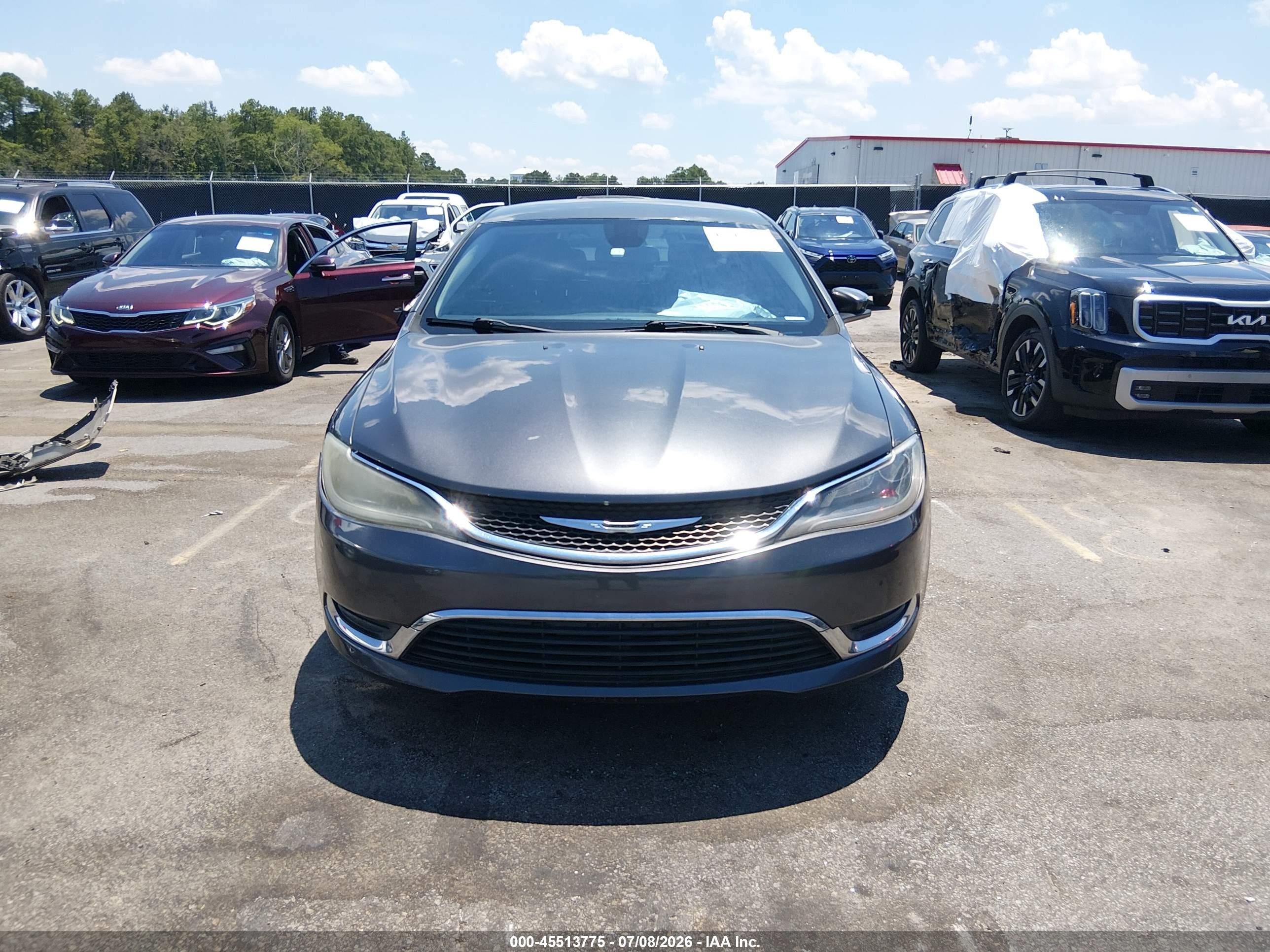 2015 Chrysler 200 Limited Gray vin: 1C3CCCAB7FN705366