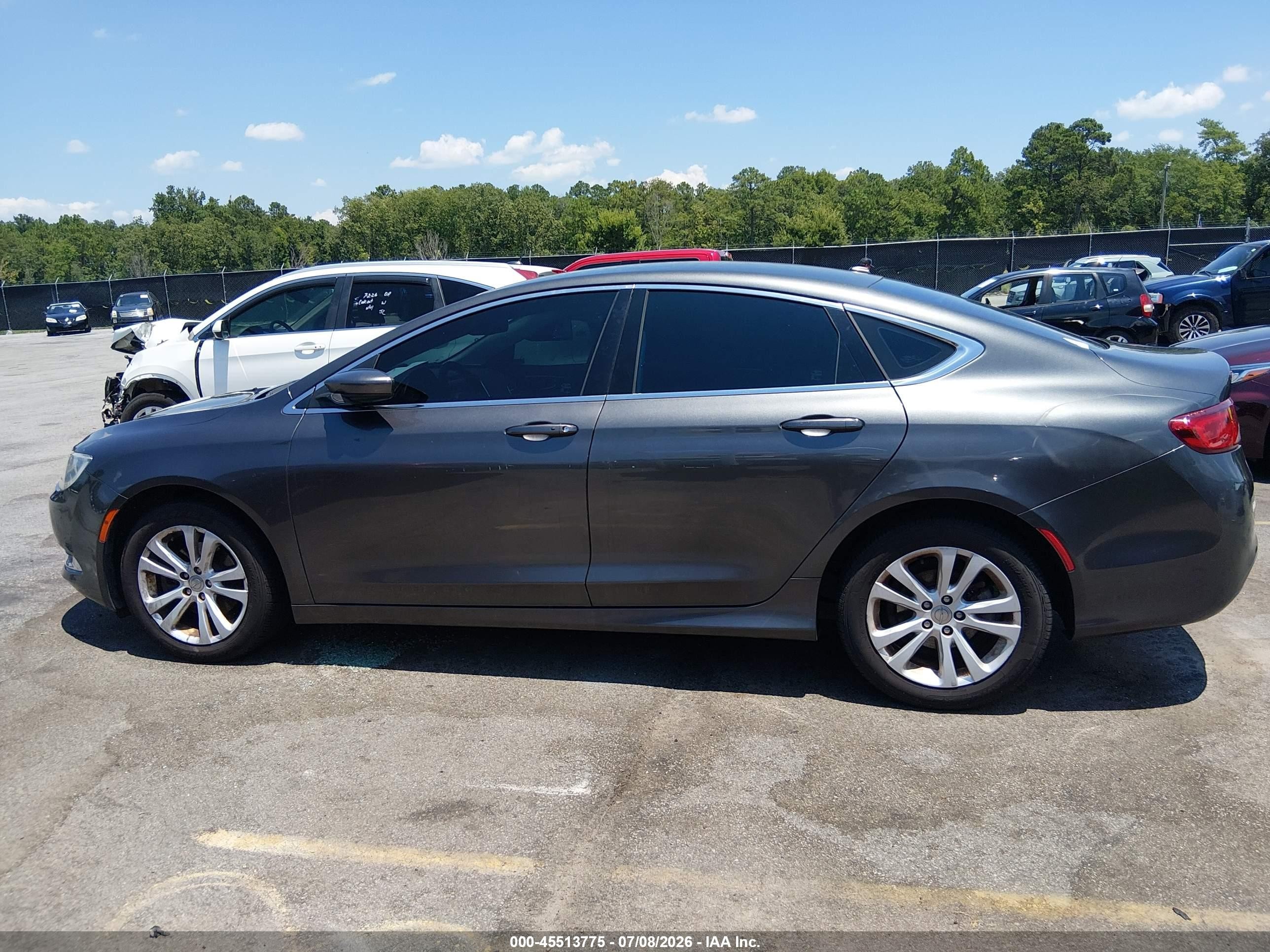 2015 Chrysler 200 Limited Gray vin: 1C3CCCAB7FN705366