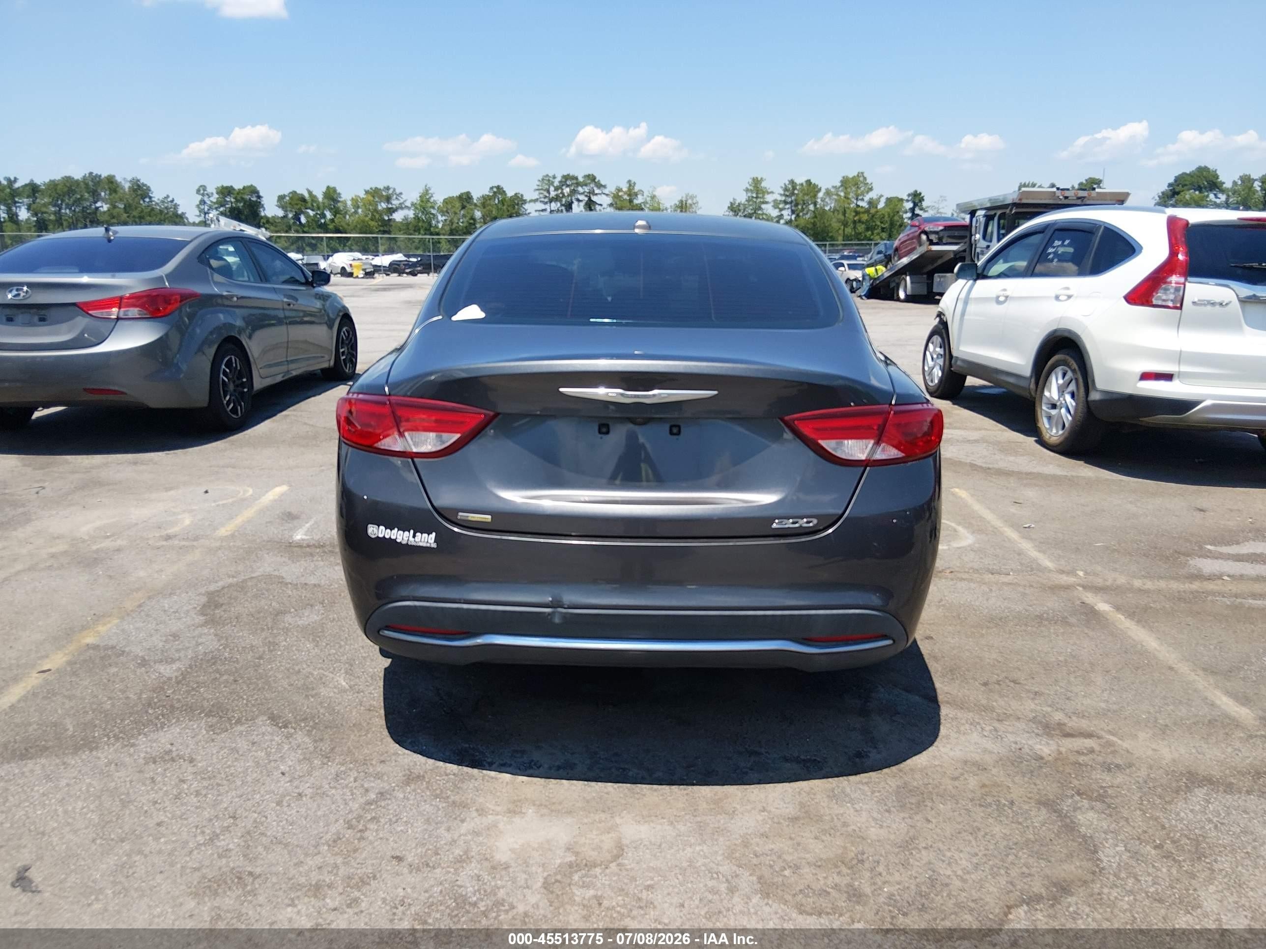2015 Chrysler 200 Limited Gray vin: 1C3CCCAB7FN705366