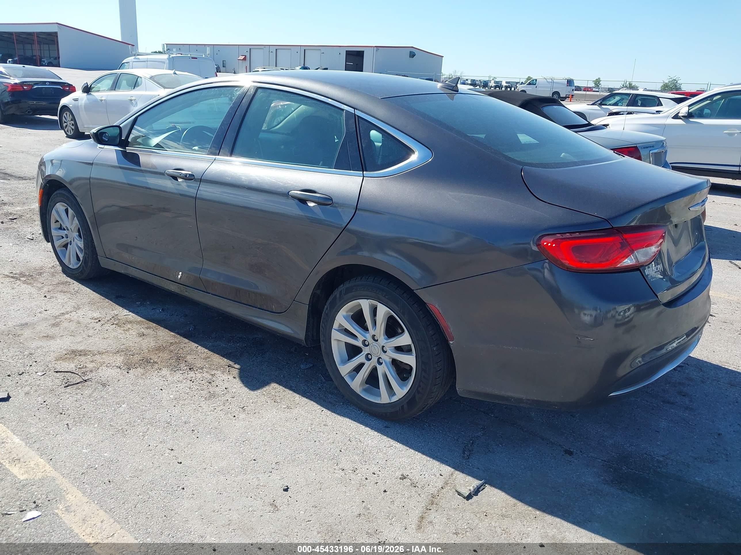 2015 Chrysler 200 Limited Gray vin: 1C3CCCAB7FN711412