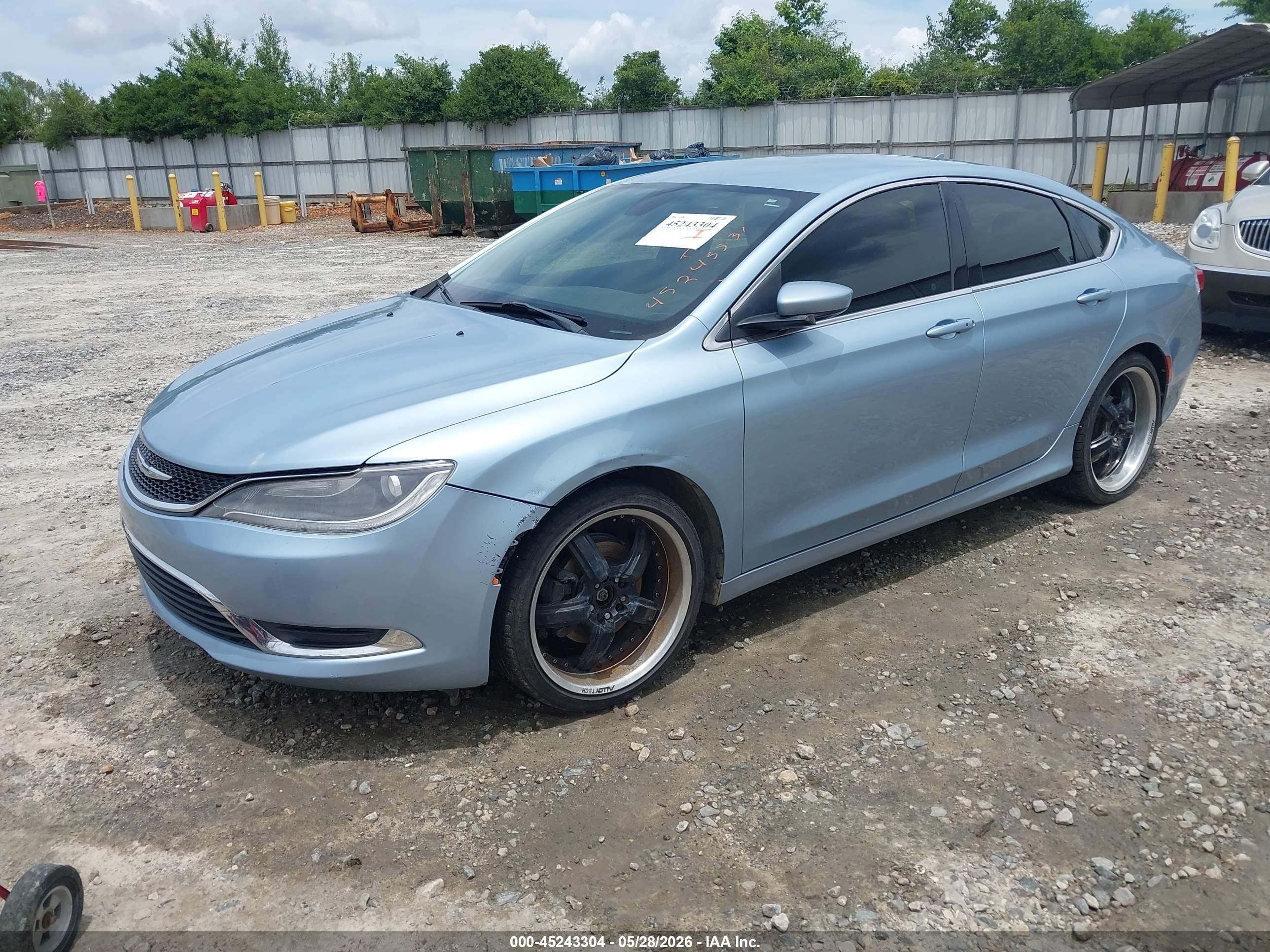 2015 Chrysler 200 Limited Light Blue vin: 1C3CCCAB7FN713144