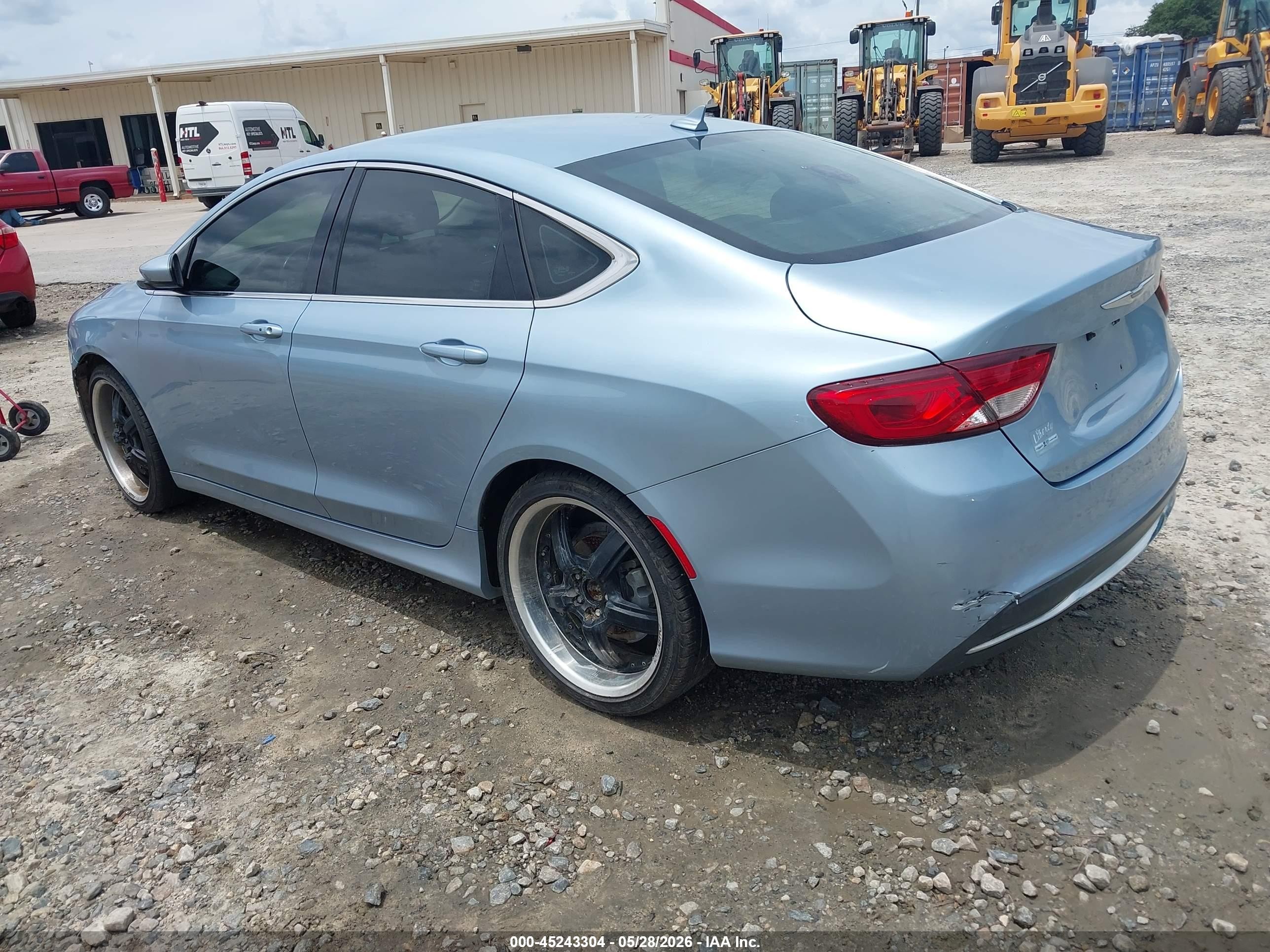 2015 Chrysler 200 Limited Light Blue vin: 1C3CCCAB7FN713144