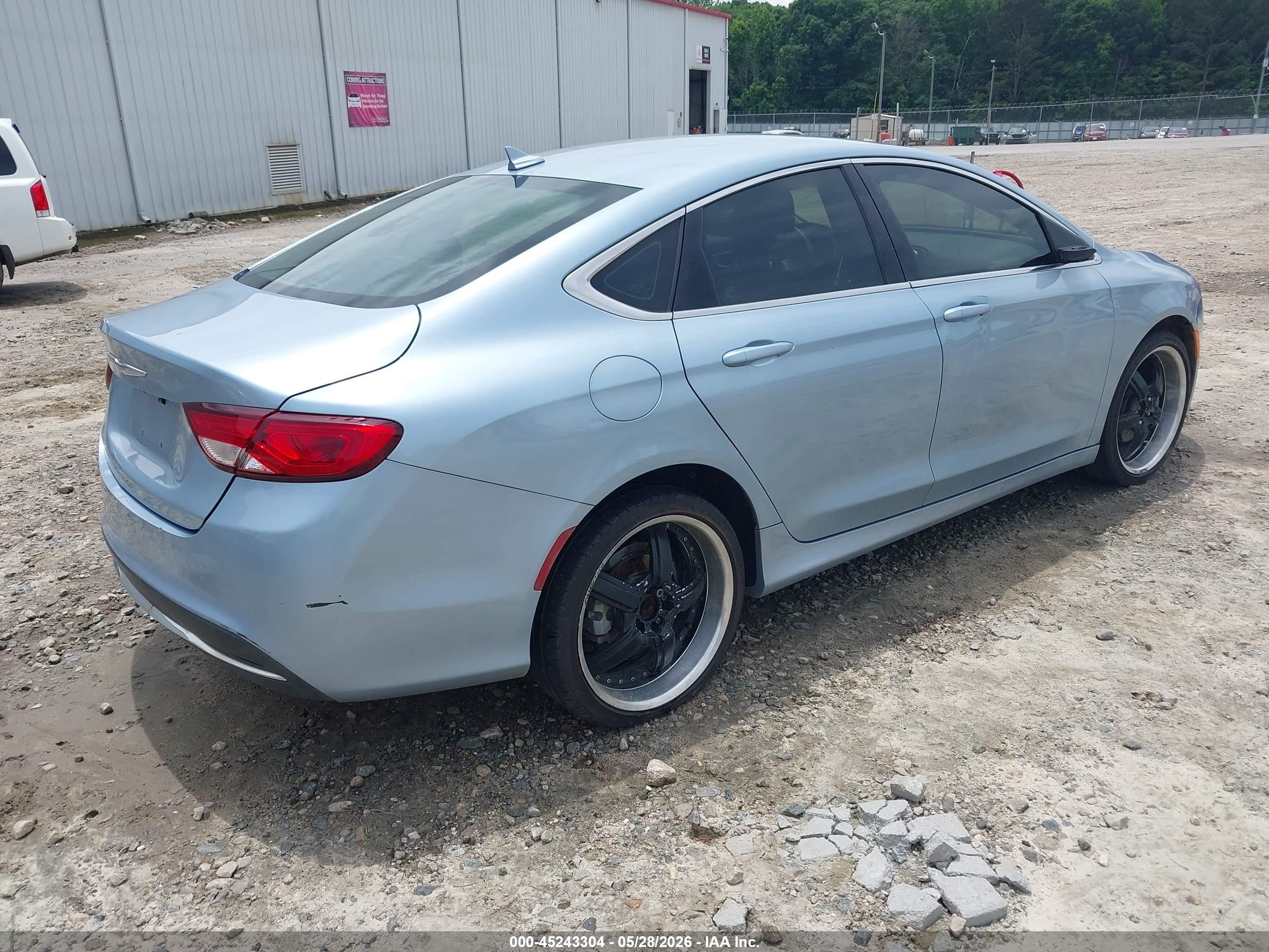 2015 Chrysler 200 Limited Light Blue vin: 1C3CCCAB7FN713144