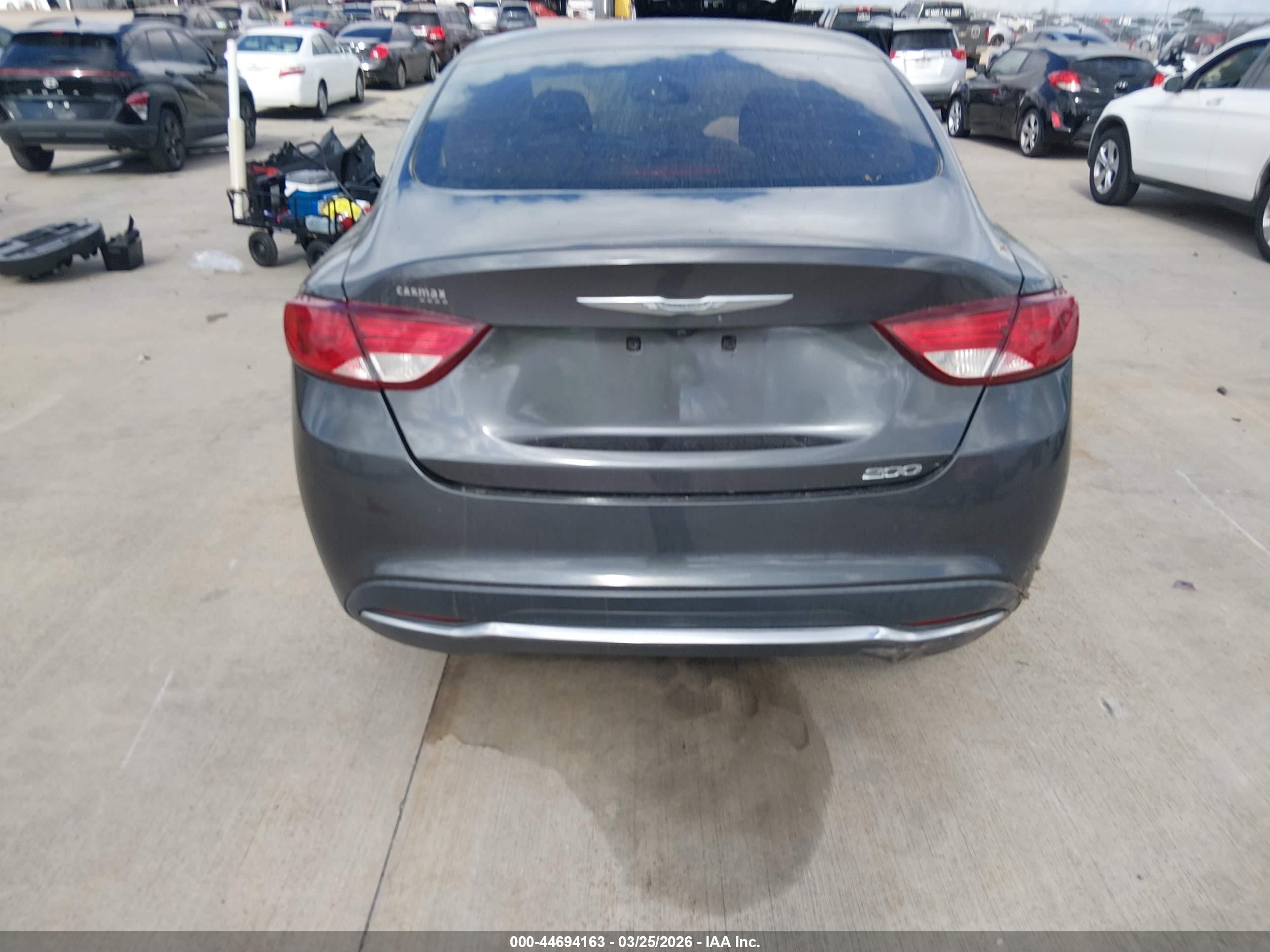 2015 Chrysler 200 Limited Gray vin: 1C3CCCAB7FN750467