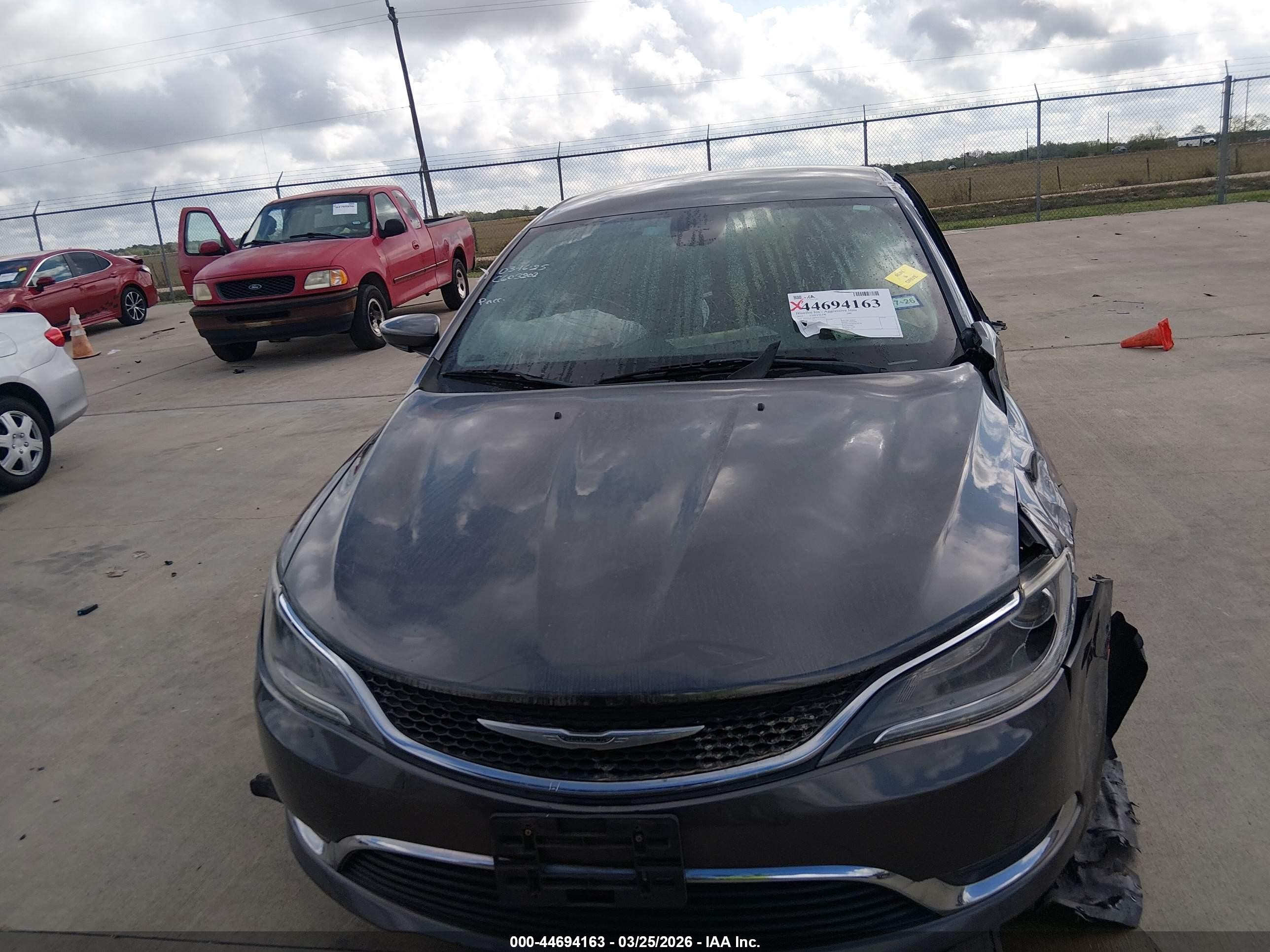 2015 Chrysler 200 Limited Gray vin: 1C3CCCAB7FN750467