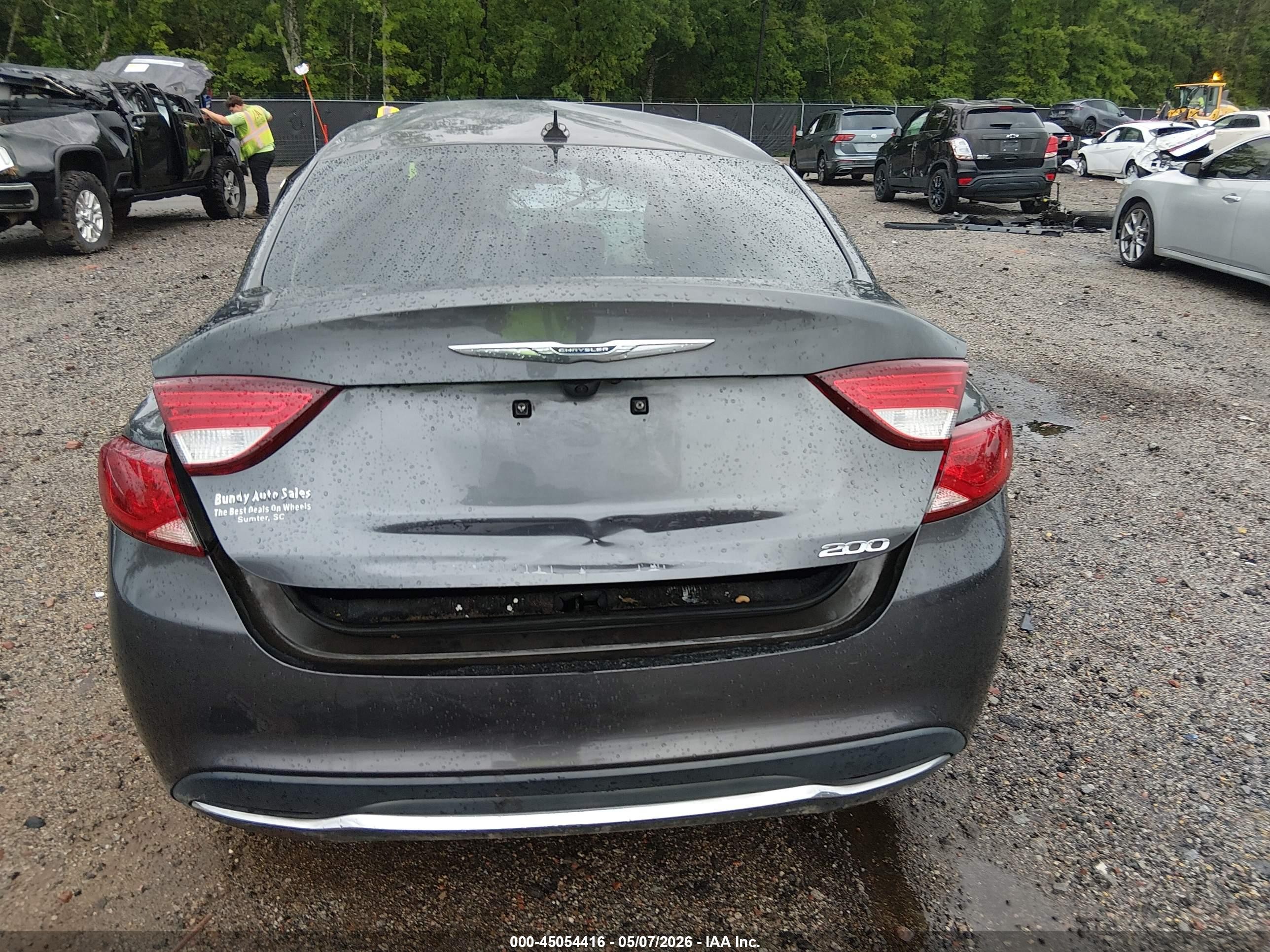 2016 Chrysler 200 Limited Platinum Gray vin: 1C3CCCAB7GN188426