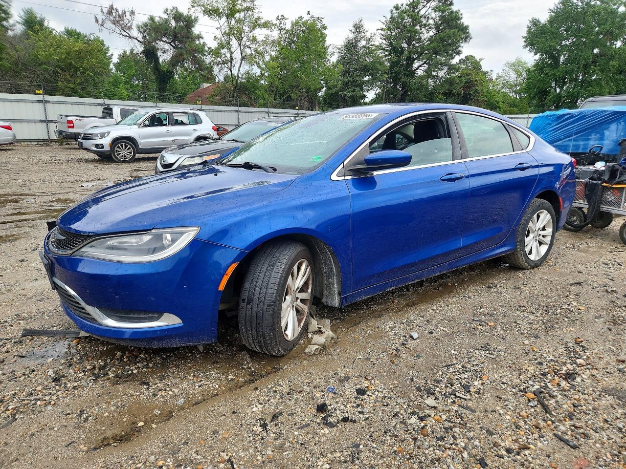 2015 Chrysler 200 Limited Blue vin: 1C3CCCAB8FN550486
