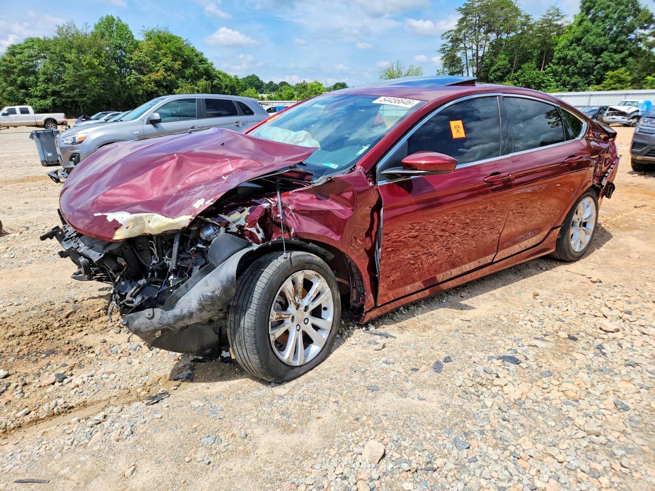2015 Chrysler 200 Limited Burgundy vin: 1C3CCCAB8FN558748