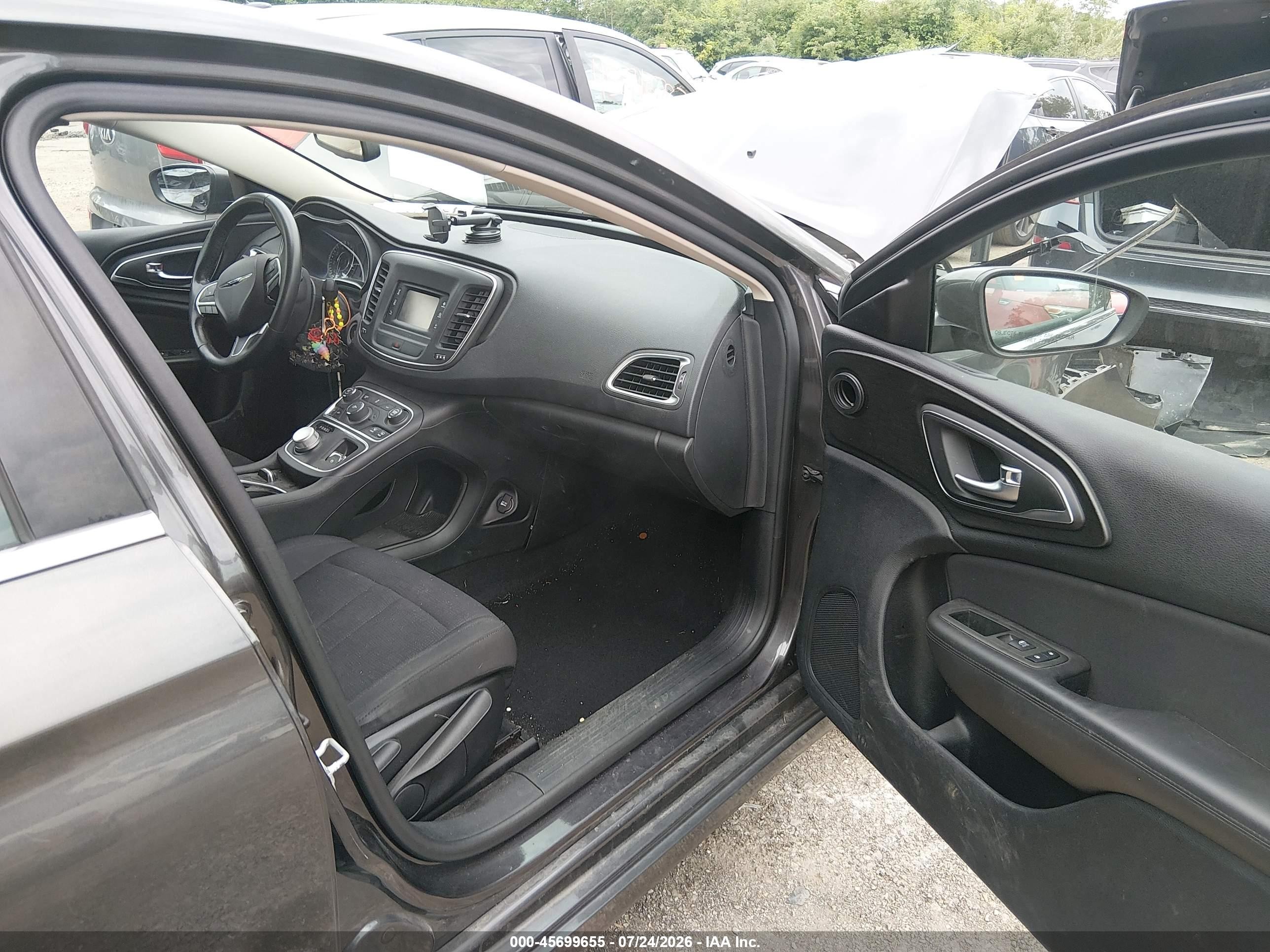 2015 Chrysler 200 Limited Gray vin: 1C3CCCAB8FN558765