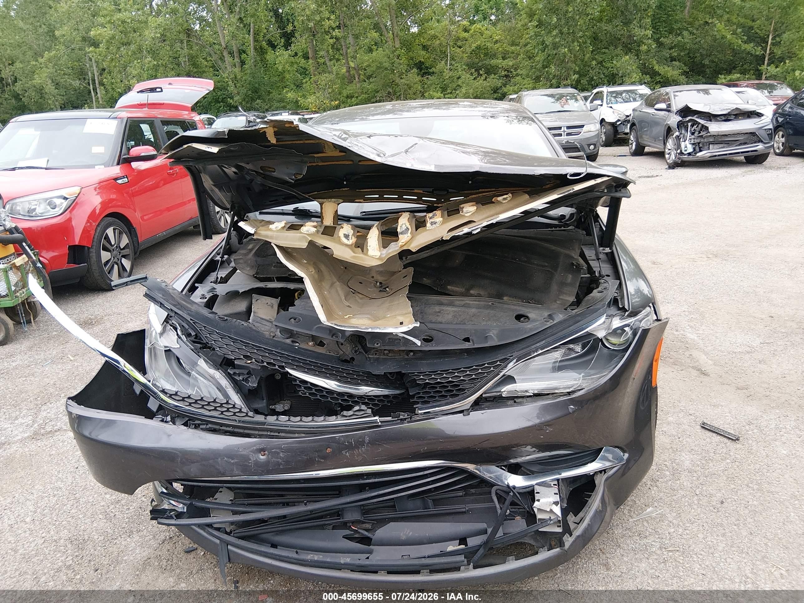 2015 Chrysler 200 Limited Gray vin: 1C3CCCAB8FN558765