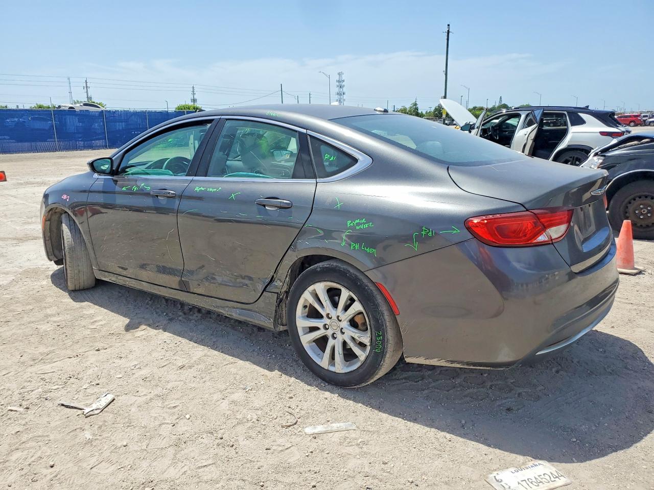 2015 Chrysler 200 Limited Charcoal vin: 1C3CCCAB8FN560077