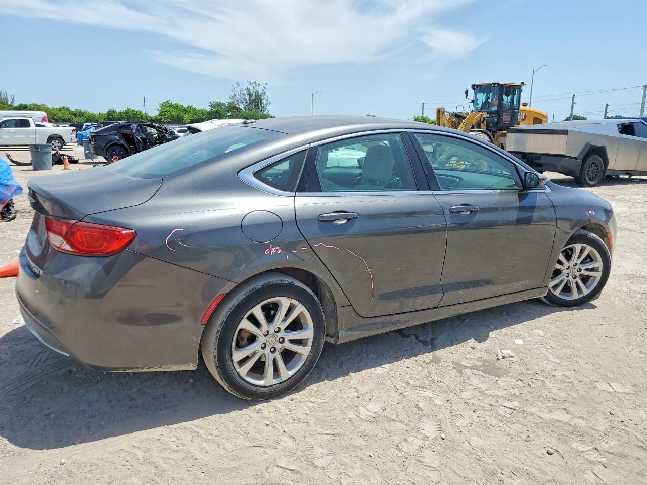 2015 Chrysler 200 Limited Charcoal vin: 1C3CCCAB8FN560077