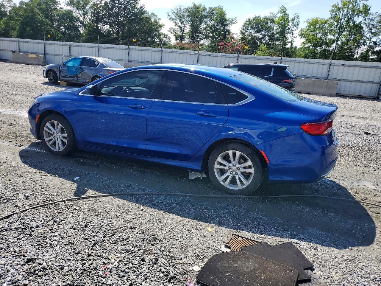 2015 Chrysler 200 Limited Blue vin: 1C3CCCAB8FN563013