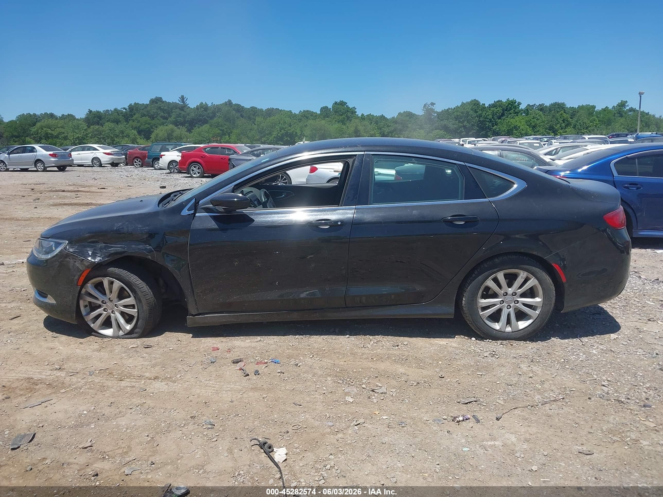 2015 Chrysler 200 Limited Black vin: 1C3CCCAB8FN571869