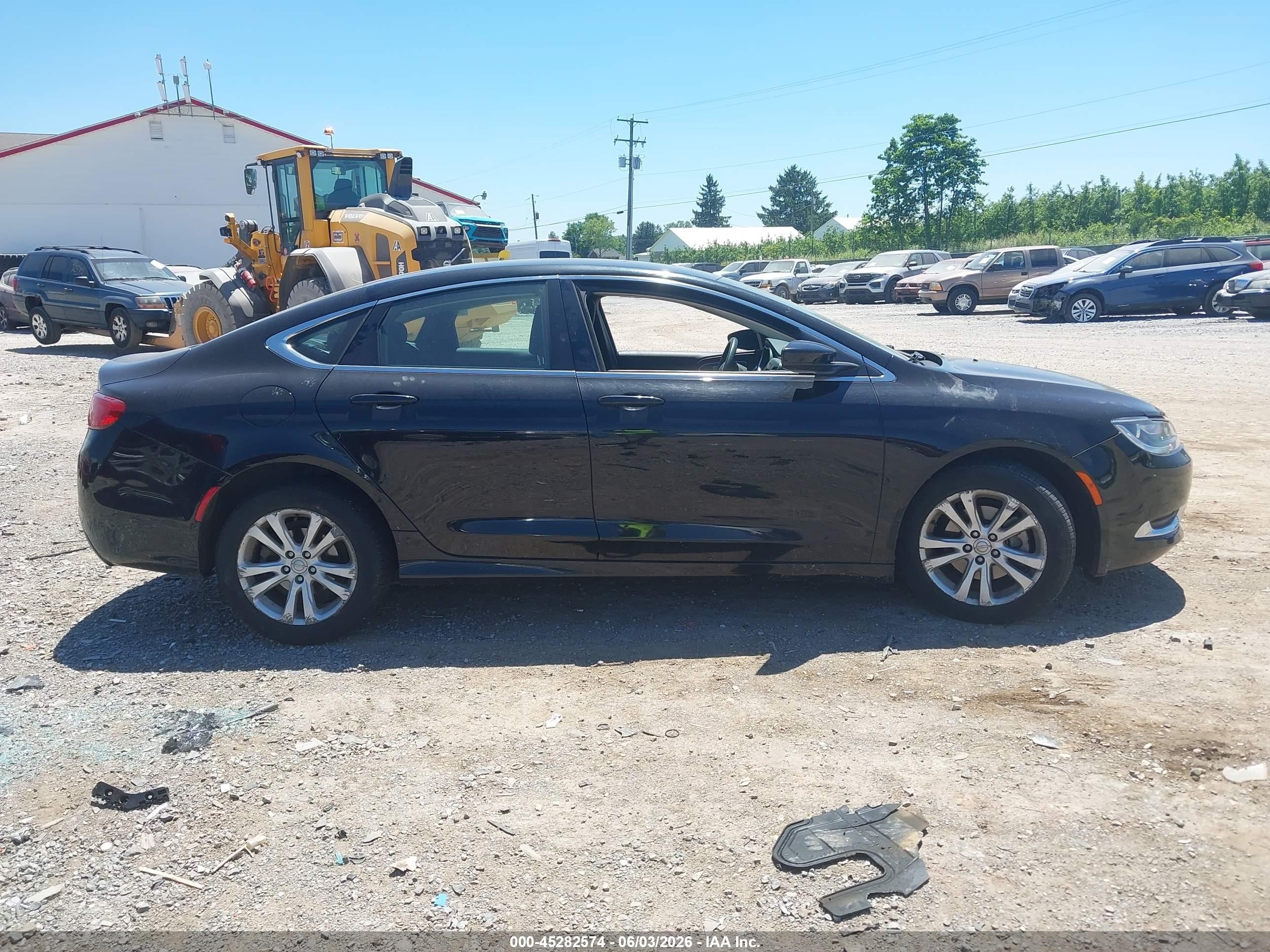 2015 Chrysler 200 Limited Black vin: 1C3CCCAB8FN571869