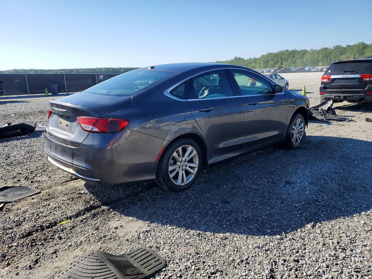 2015 Chrysler 200 Limited Gray vin: 1C3CCCAB8FN595363