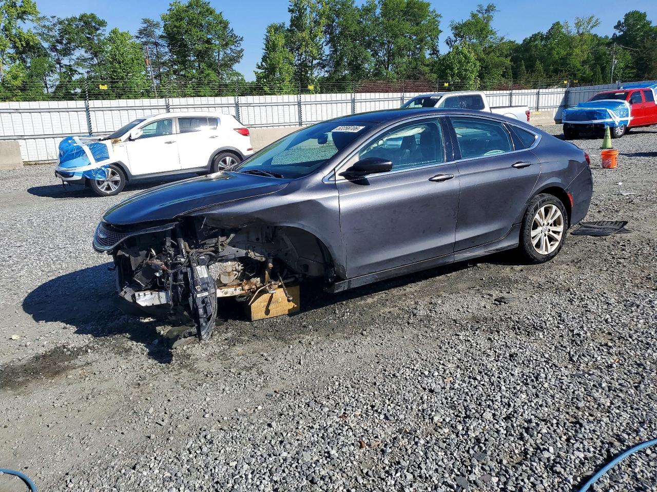 2015 Chrysler 200 Limited Gray vin: 1C3CCCAB8FN595363
