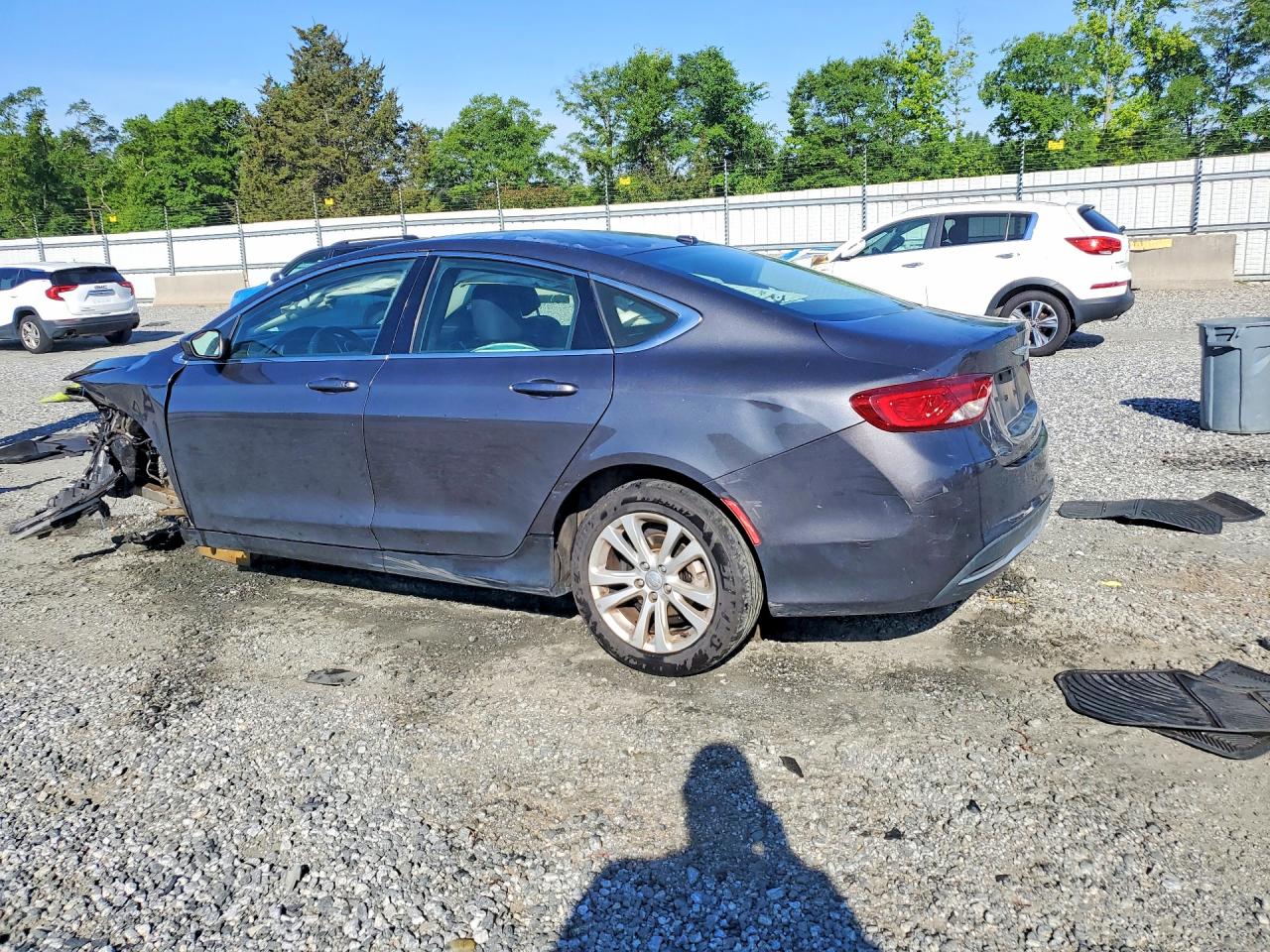2015 Chrysler 200 Limited Gray vin: 1C3CCCAB8FN595363