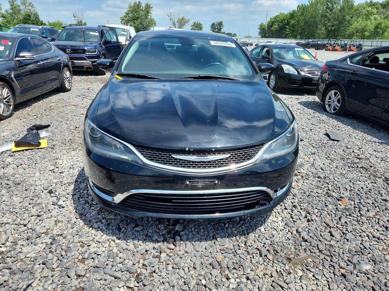 2015 Chrysler 200 Limited Black vin: 1C3CCCAB8FN621301