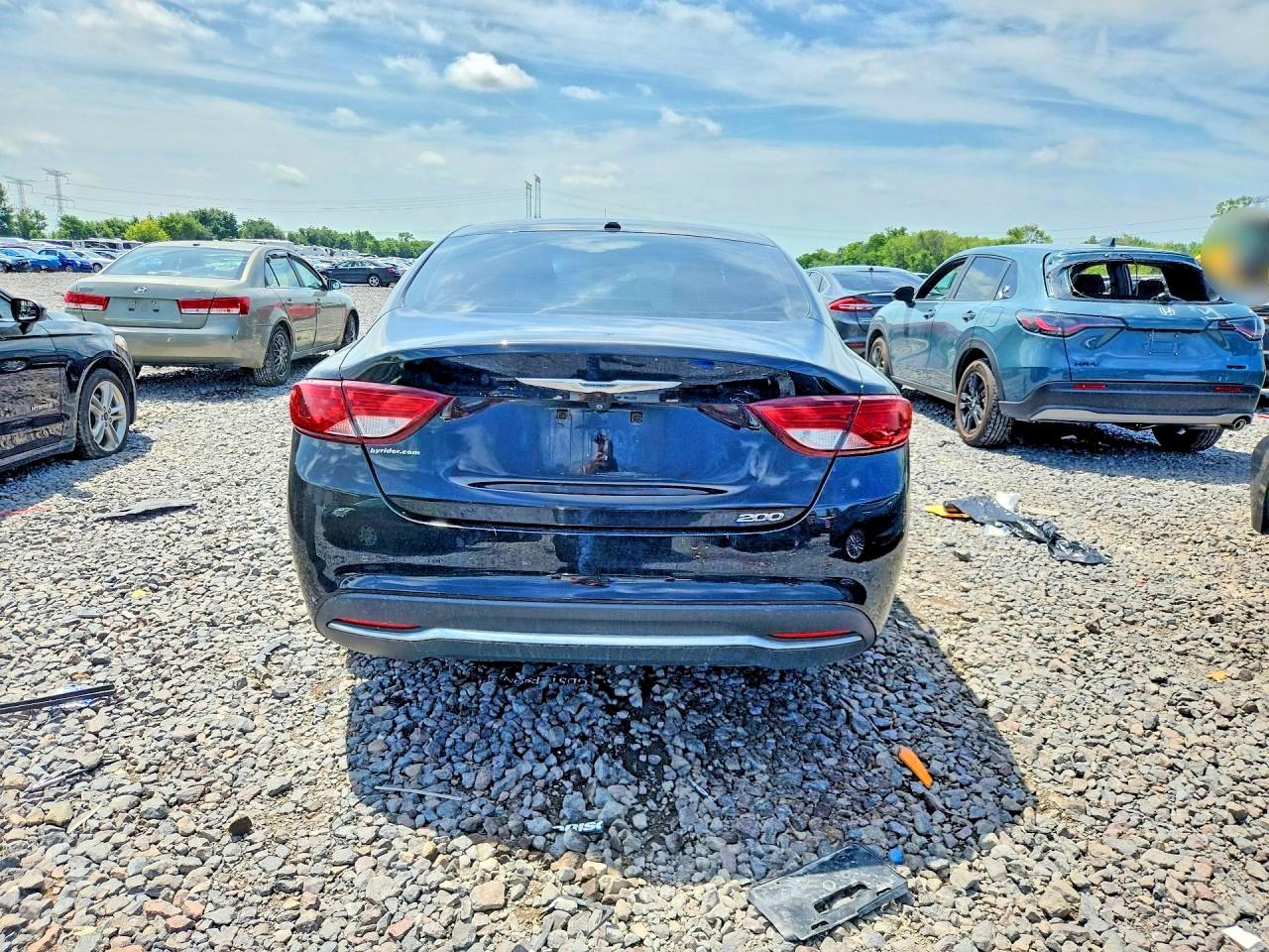 2015 Chrysler 200 Limited Black vin: 1C3CCCAB8FN621301
